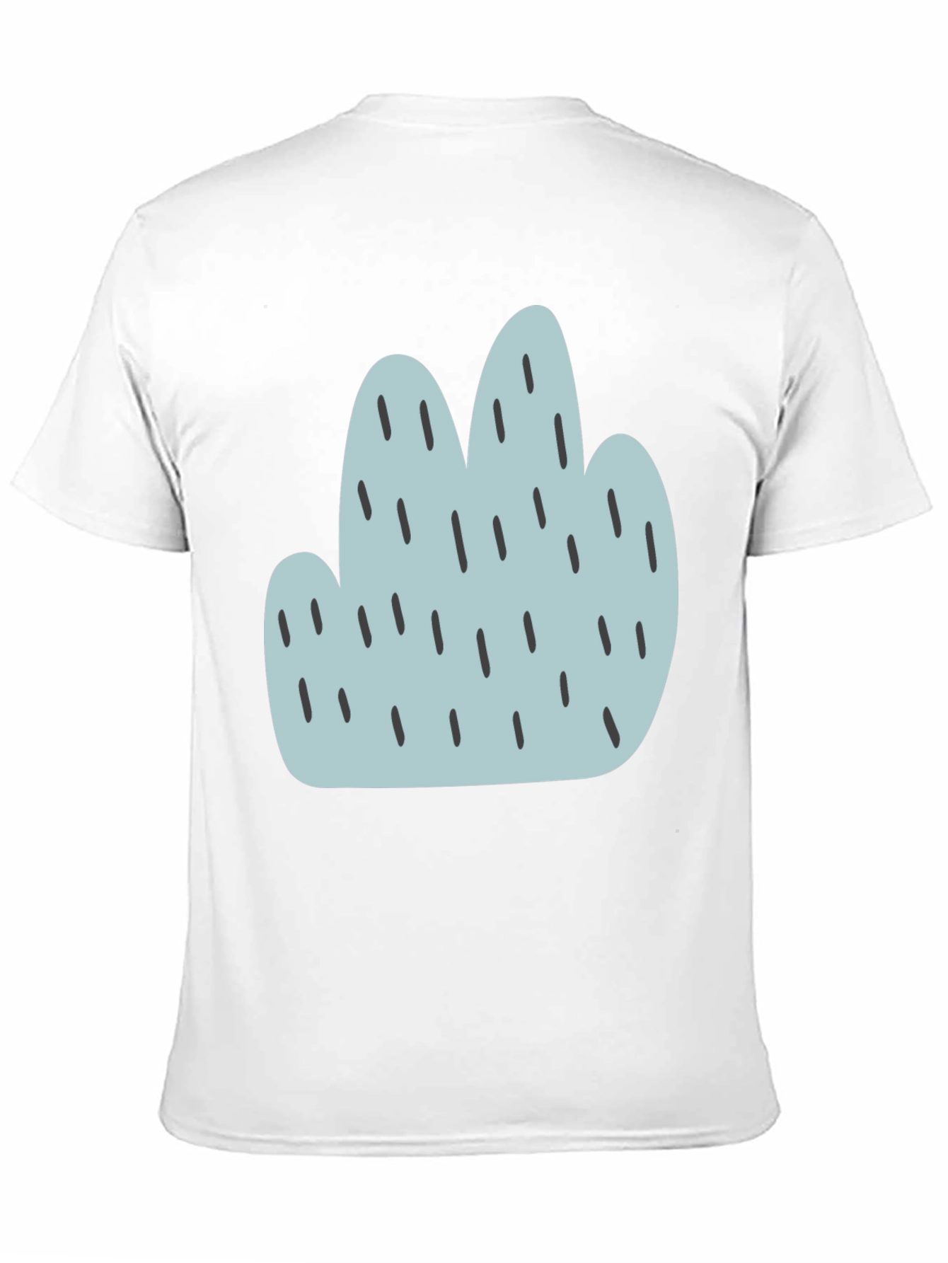 Black Trendy Cactus Graphic Black T-Shirt view 11