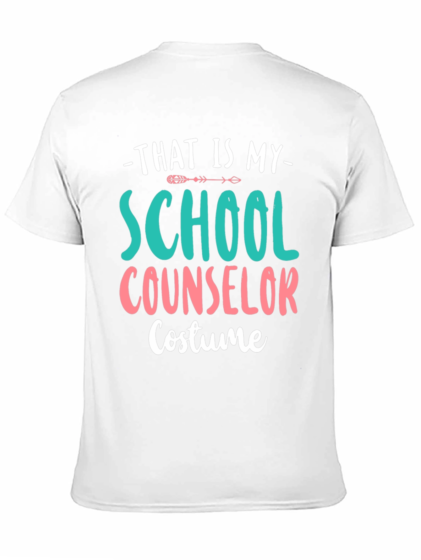 Black School Counselor Costume T-Shirt Funny Halloween view 11