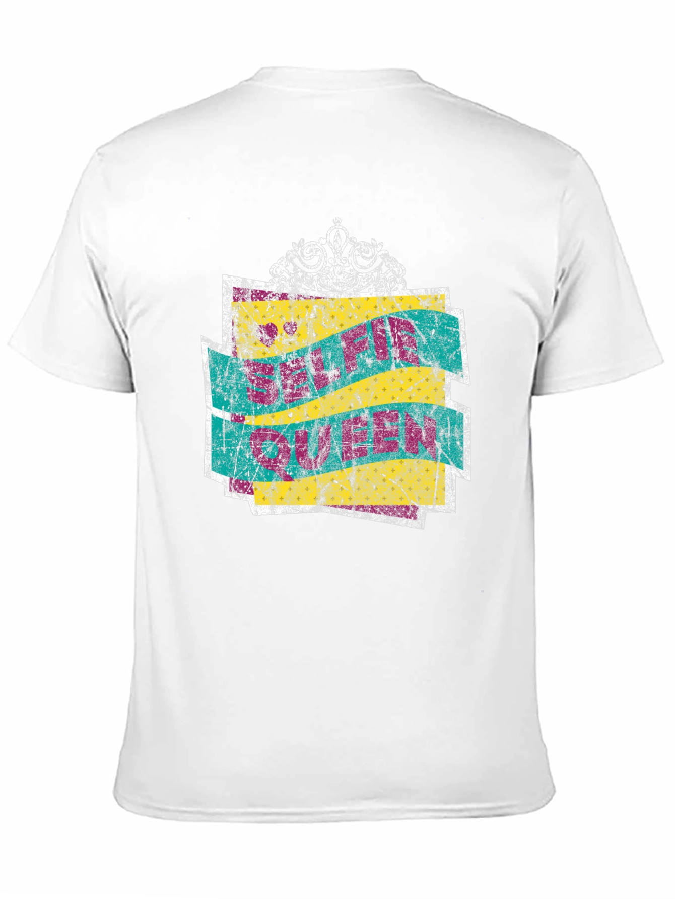 Black Selfie Queen Crown Graphic T-Shirt view 11