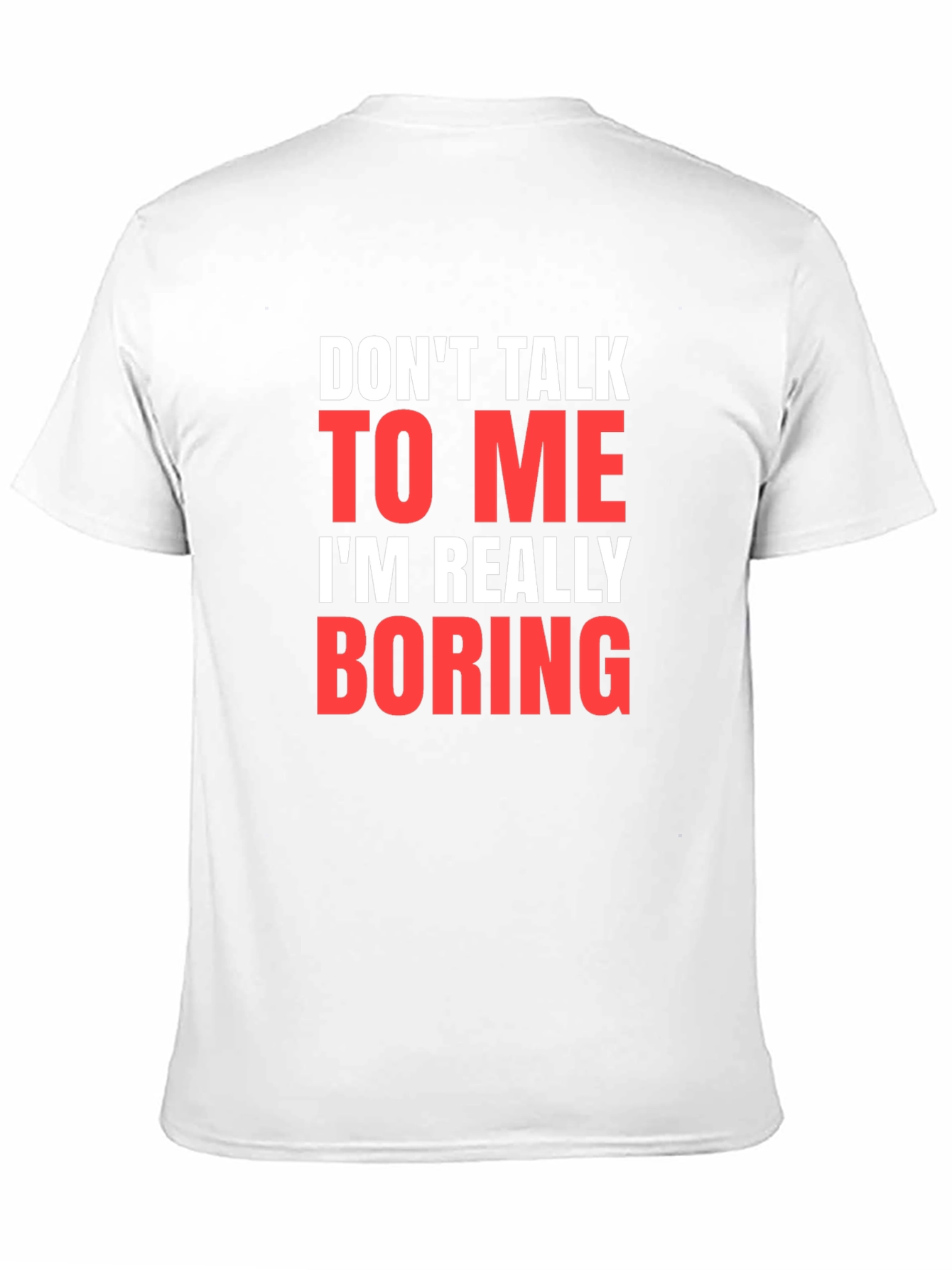 Black Funny Sarcastic Graphic Tee - Don't Talk to Me T-Shirt view 11
