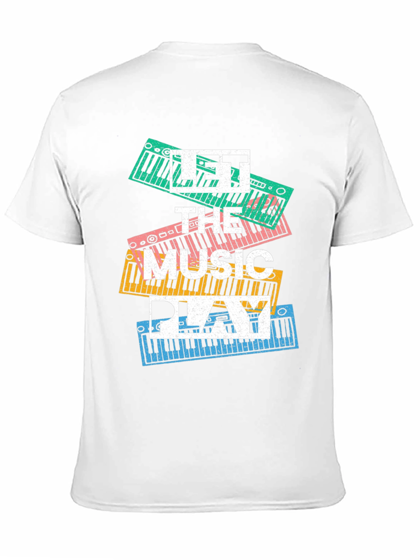 Black Let the Music Play Graphic Tee view 11