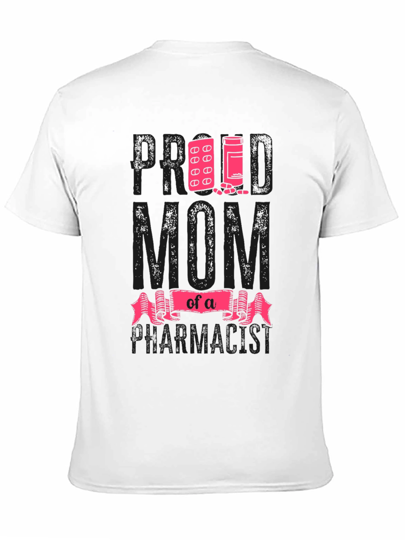 Black Proud Mom of a Pharmacist T-Shirt view 11