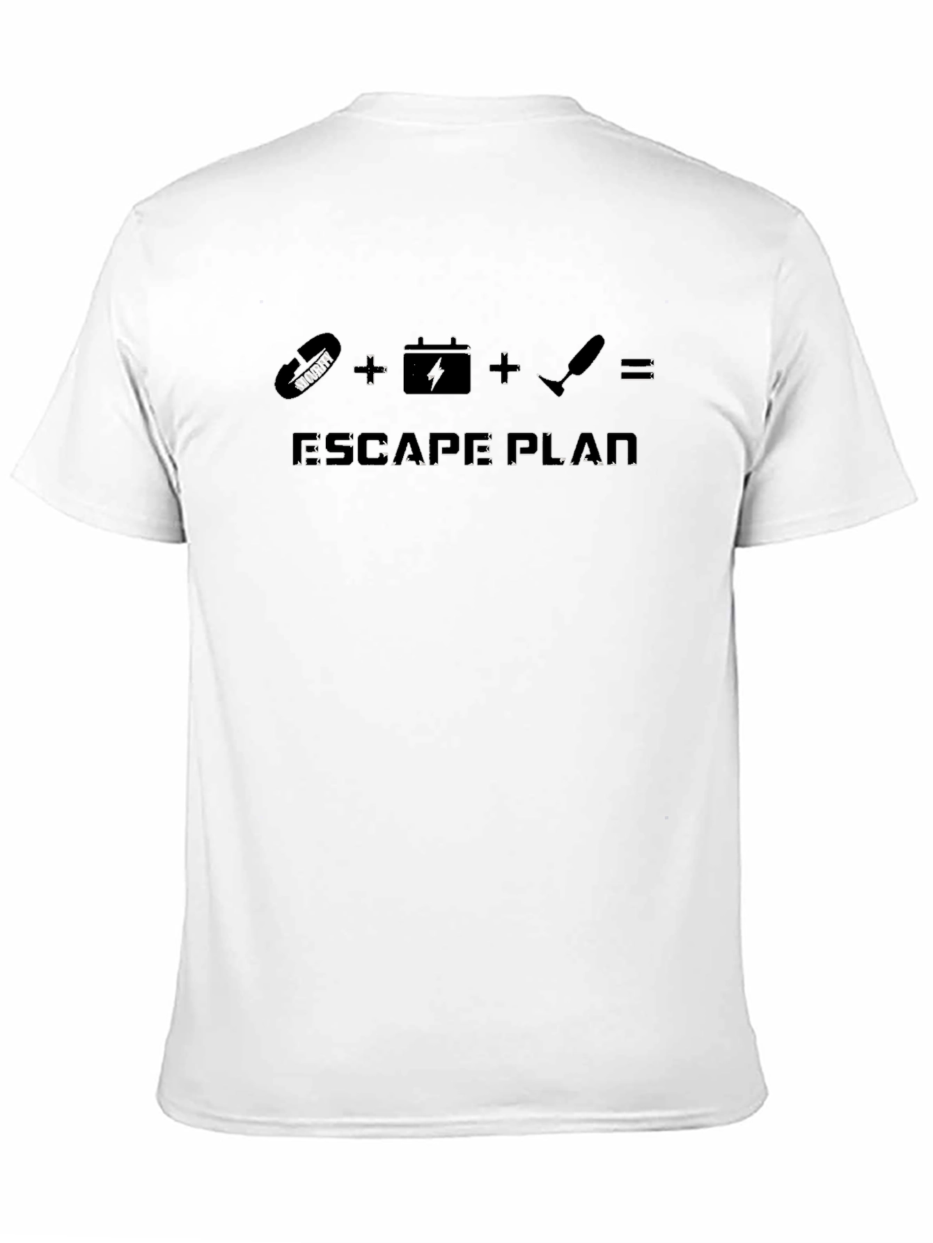 Black Escape Plan Black Graphic T-Shirt view 11