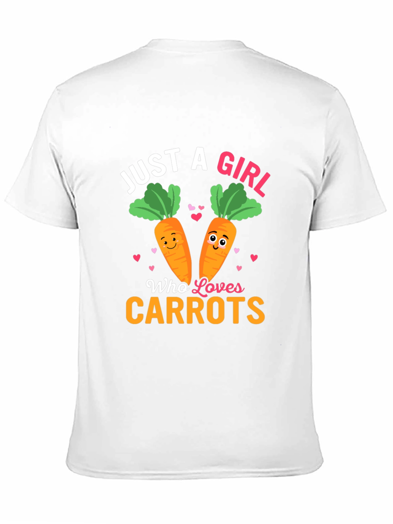 Black Just a Girl Who Loves Carrots Graphic Tee view 11