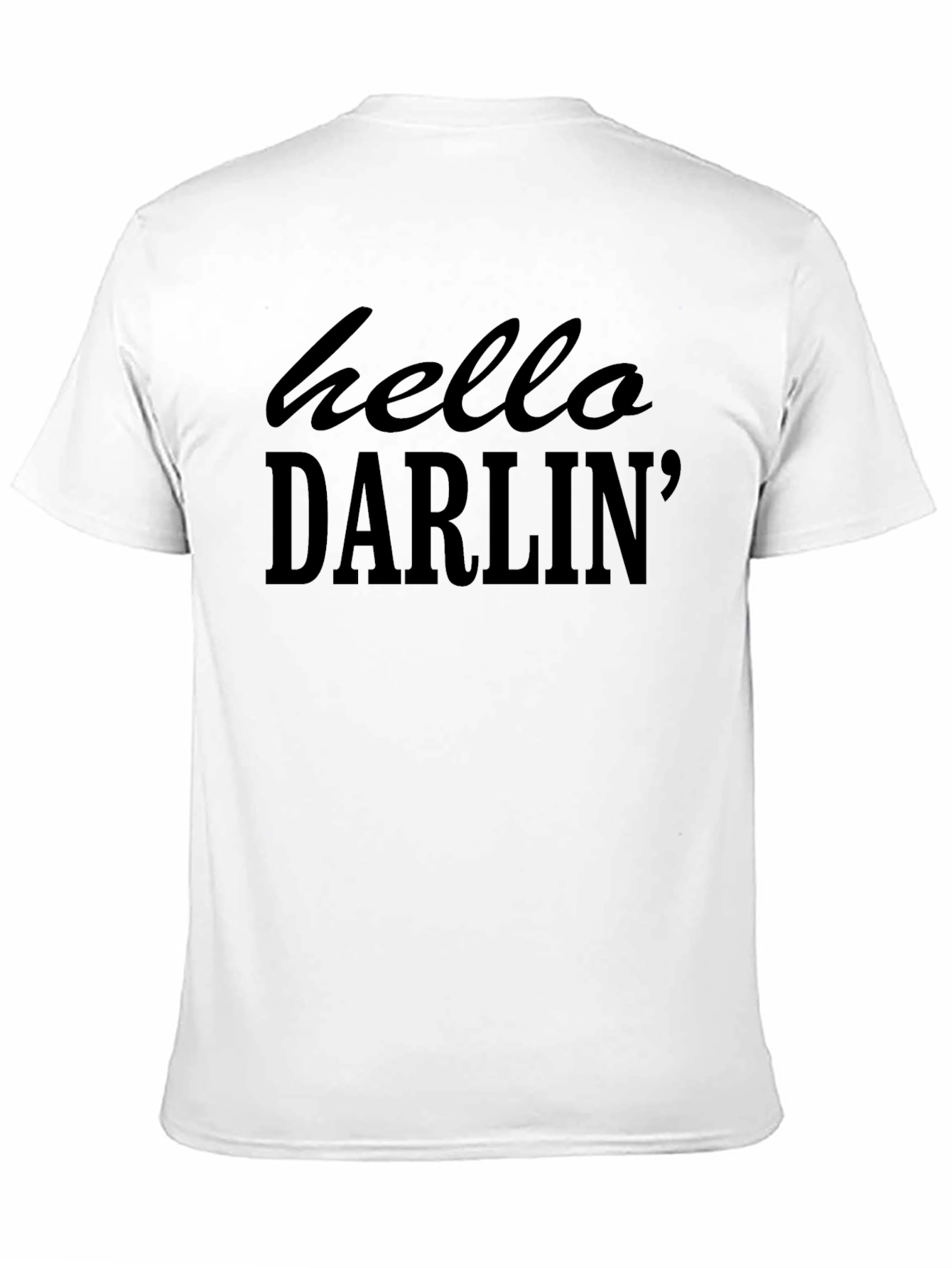 Black Hello Darlin' Graphic Tee - Men's Black T-Shirt view 11