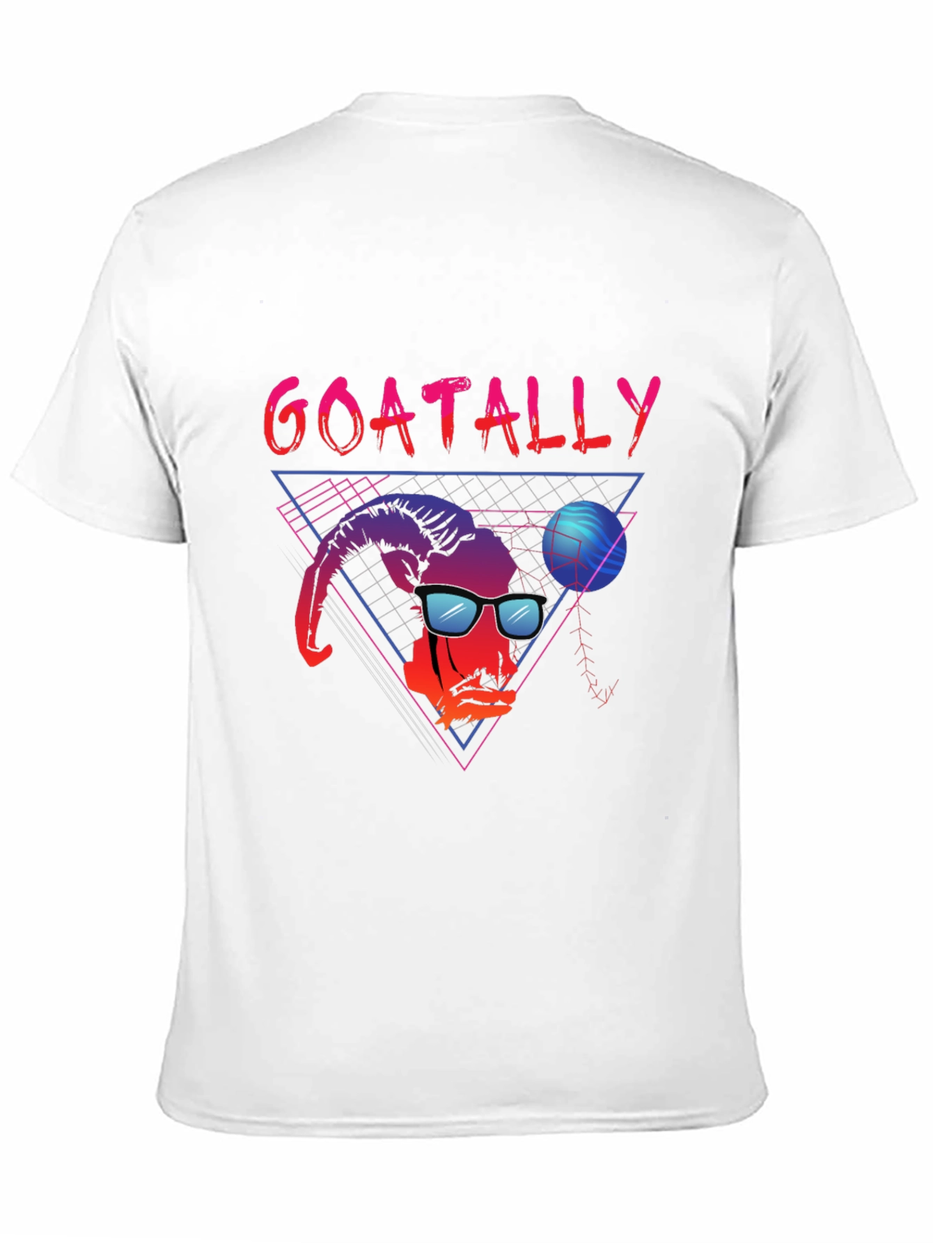Black Goatally Awesome Retro T-Shirt view 11