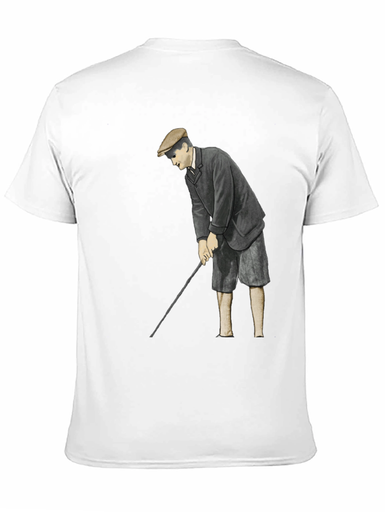 Black Vintage Golfer T-Shirt - Classic Style view 11