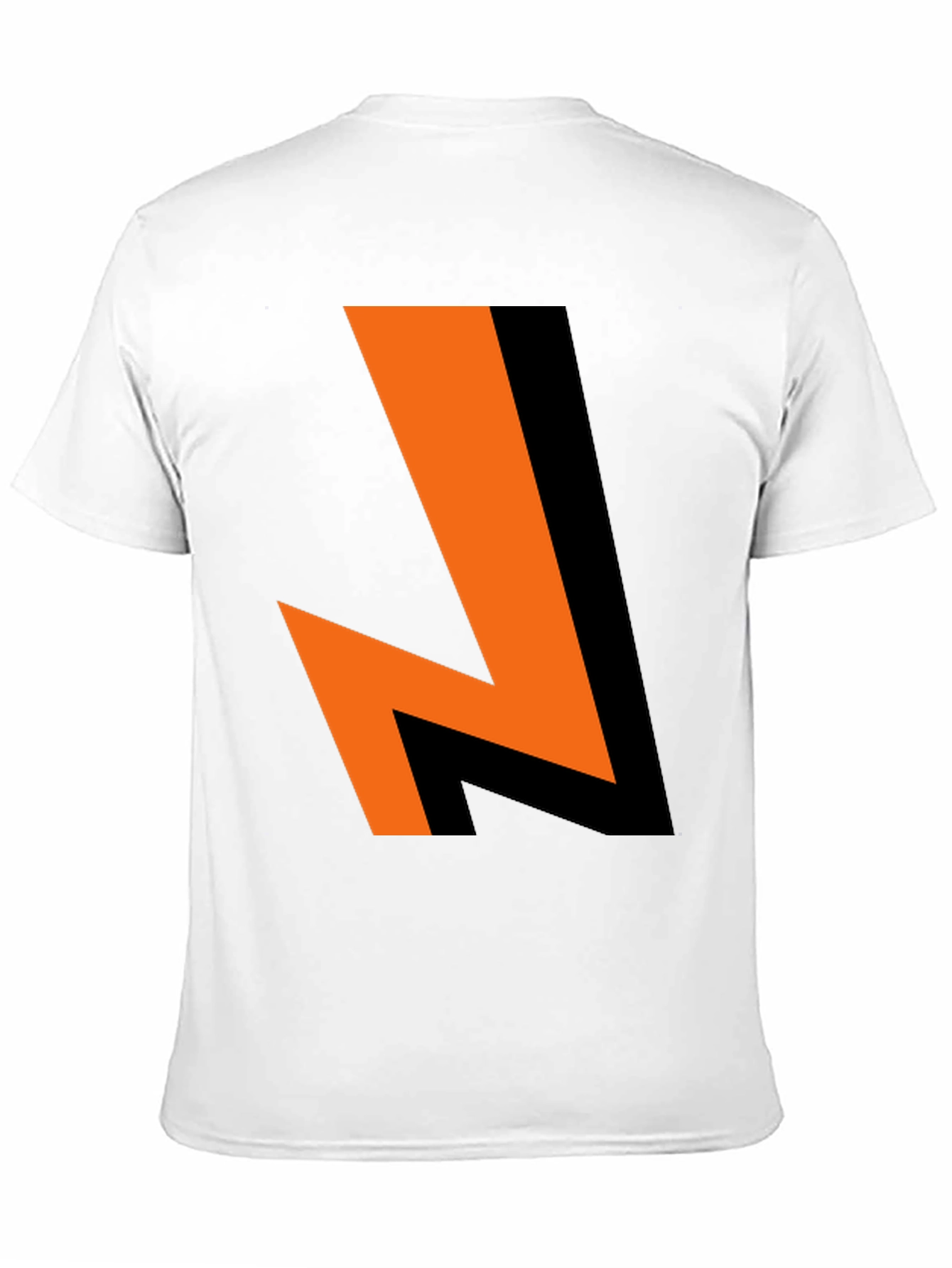 Black Bold Lightning Bolt Graphic Tee - Black Cotton Blend view 11