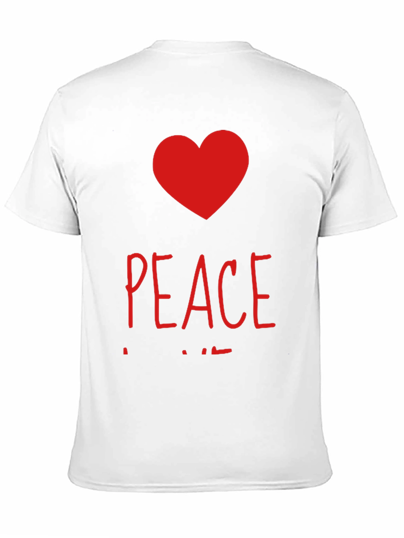 Black Peace and Love Graphic T-Shirt view 11