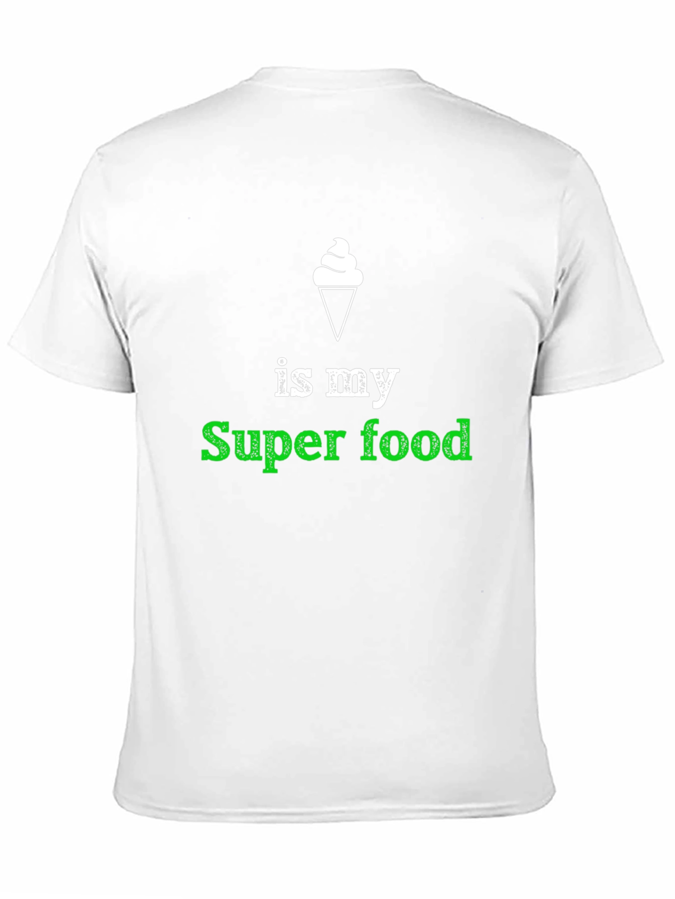 Black Ice Cream Super Food T-Shirt view 11