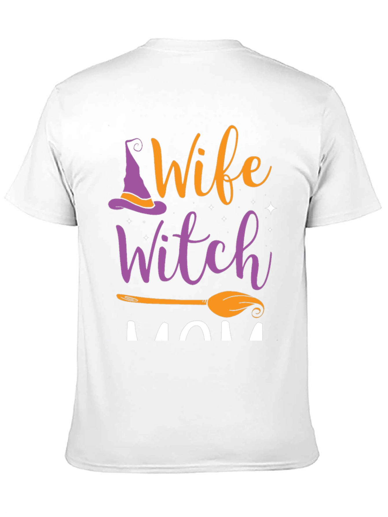 Black Wife Witch Mom Halloween T-Shirt view 11