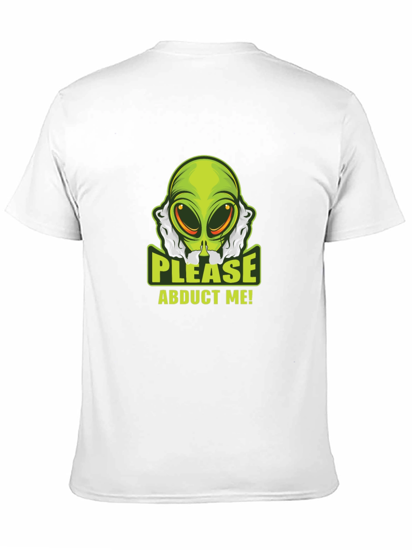 Black Alien Abduction T-Shirt - Please Abduct Me Tee view 11
