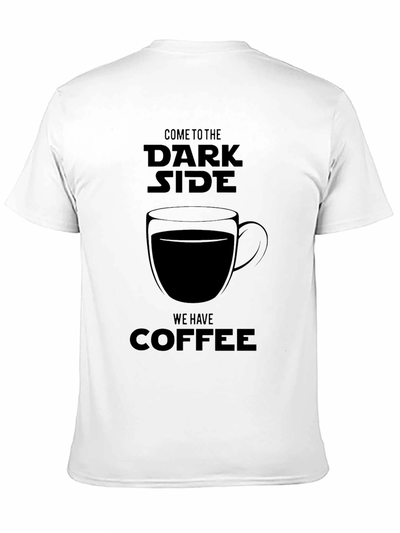 Black Dark Side Coffee T-Shirt view 11