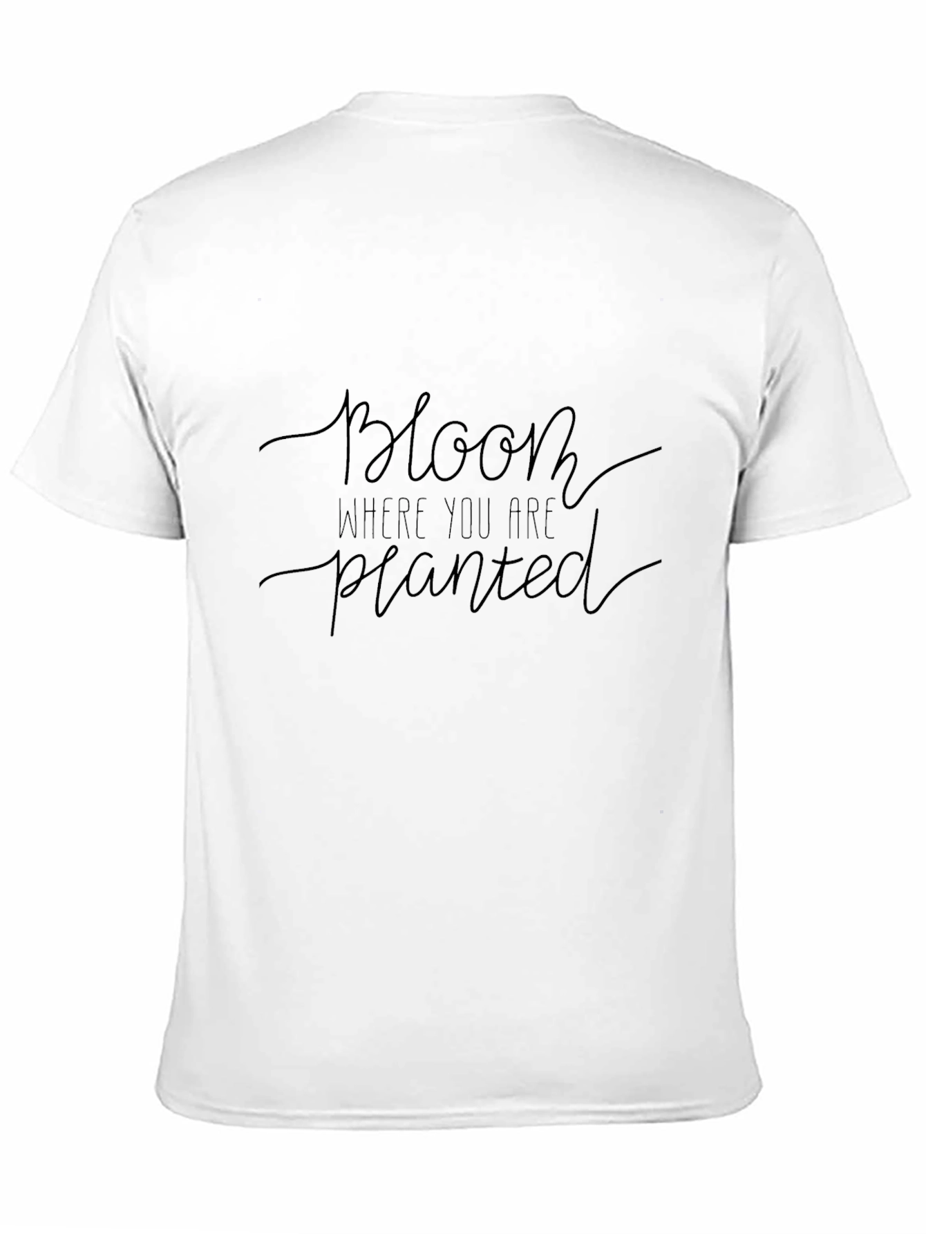 Black Bloom Where You Are Planted Graphic Tee - Black view 11
