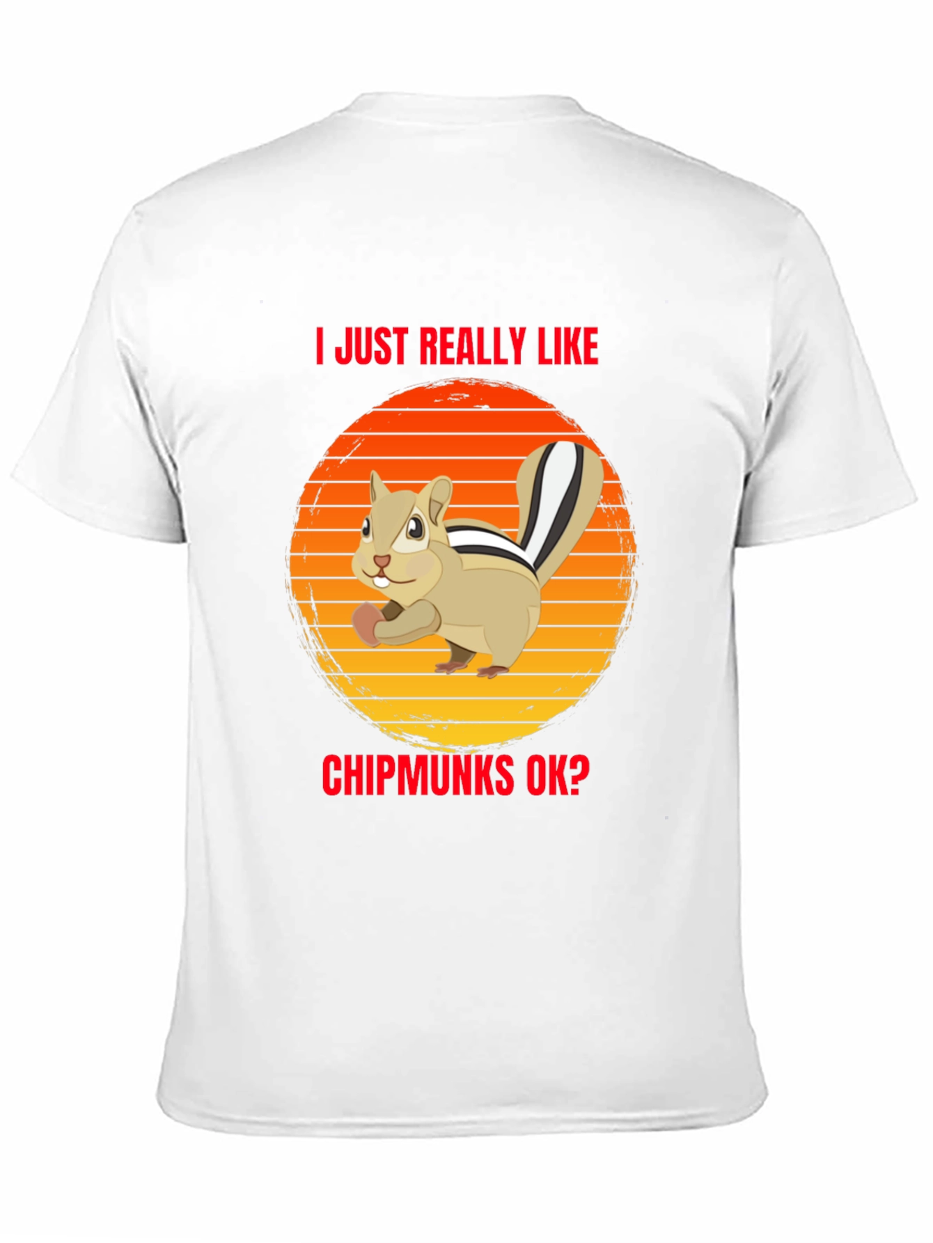 Black Chipmunk Lover Graphic Tee - Cute Animal Shirt view 11