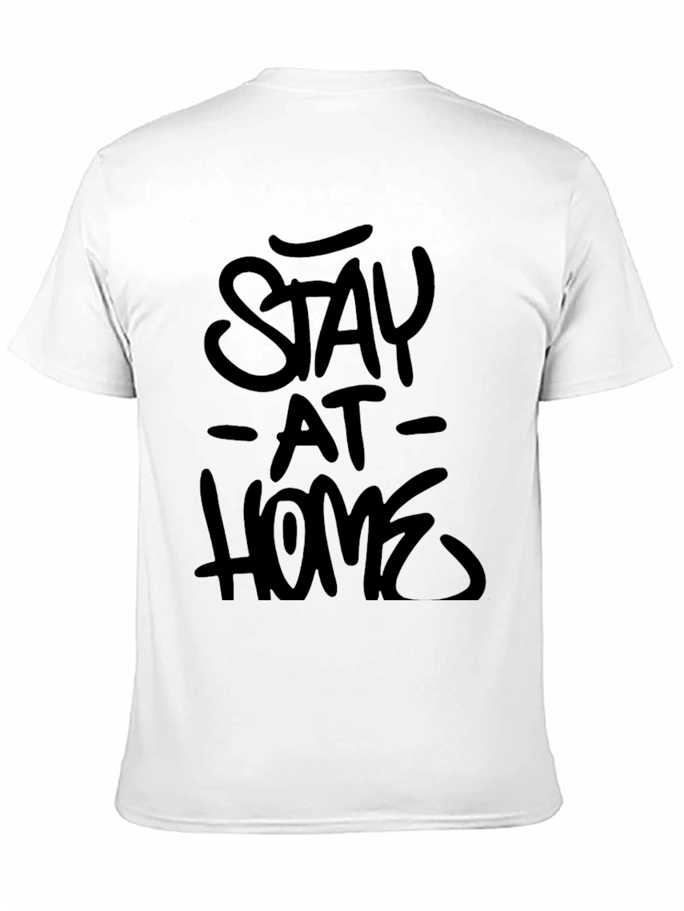 Black Stay at Home Black Graphic Tee view 11