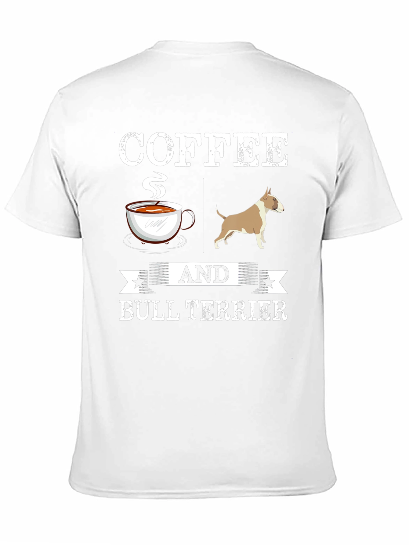 Black Coffee and Bull Terrier Graphic T-Shirt view 11