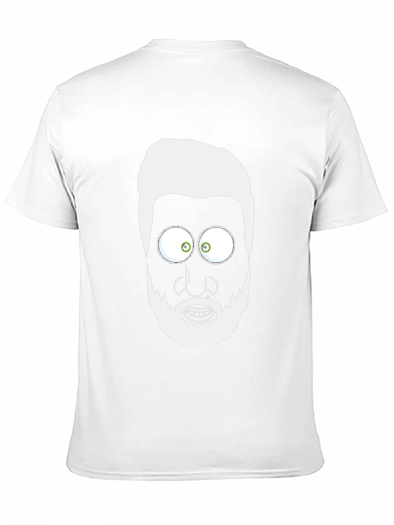 Black Cartoon Face Graphic T-Shirt - Men's Black Tee view 11