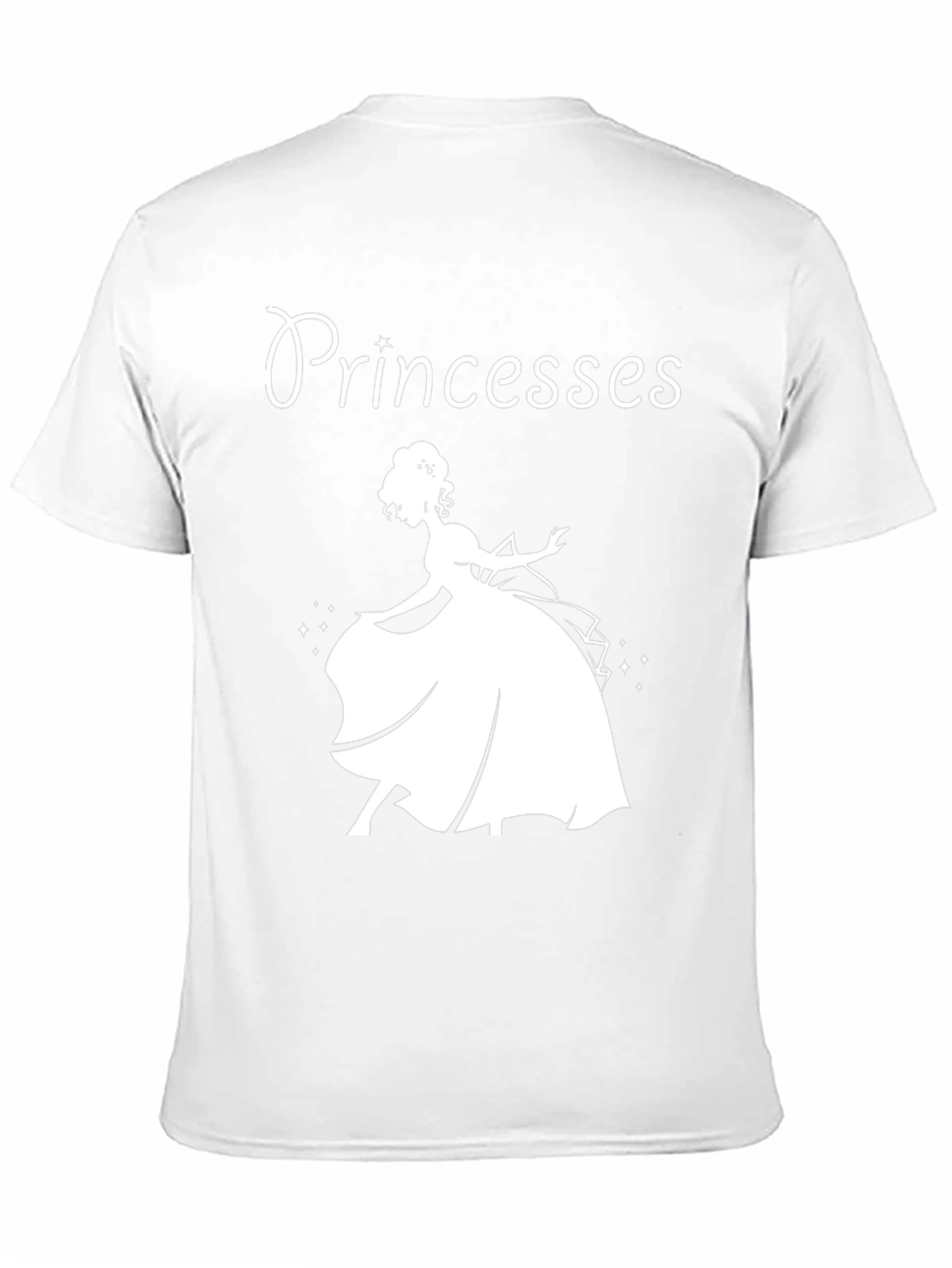 Black Princesses Graphic T-Shirt - Black Cotton Tee view 11