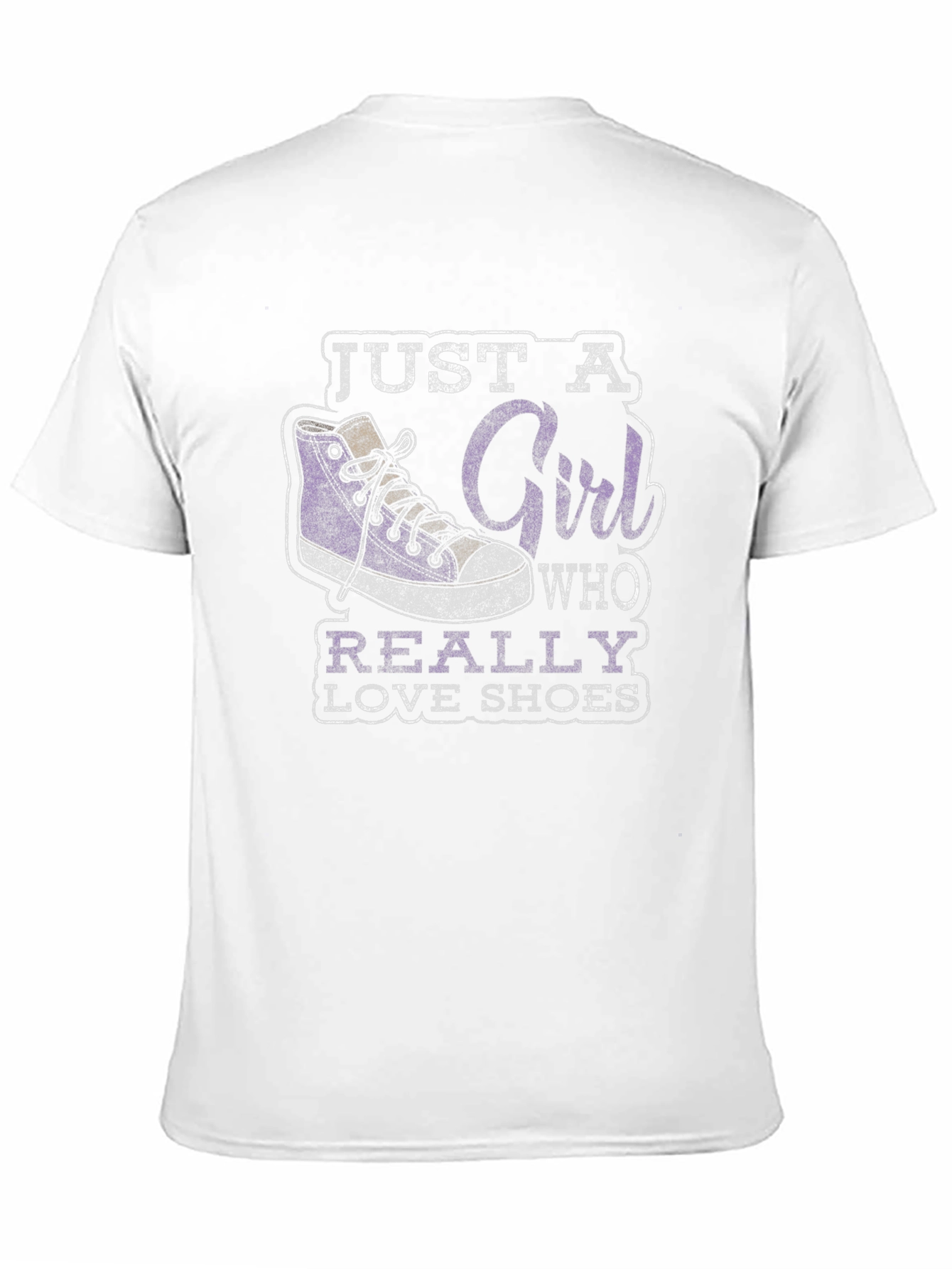 Black Just a Girl Who Really Loves Shoes Graphic Tee view 11