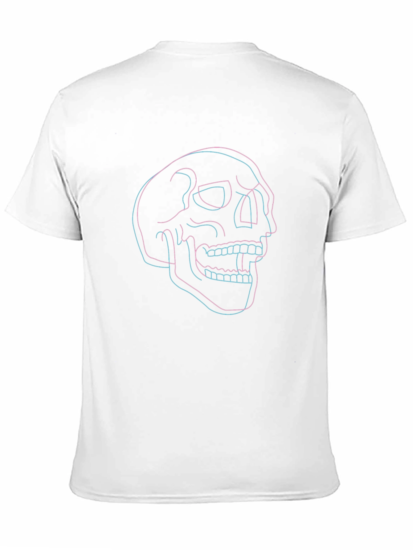 Black Edgy Skull Graphic Black T-Shirt view 11