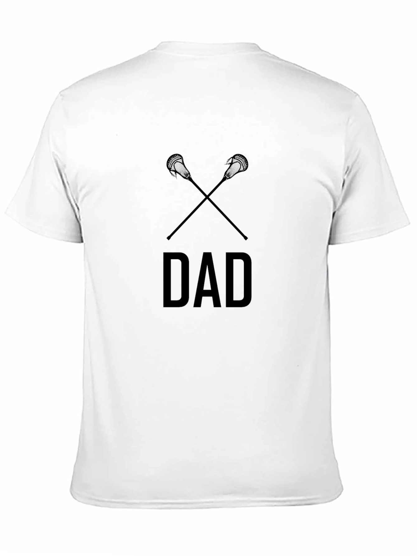 Black Lacrosse Dad T-Shirt - Black, Casual Style view 11