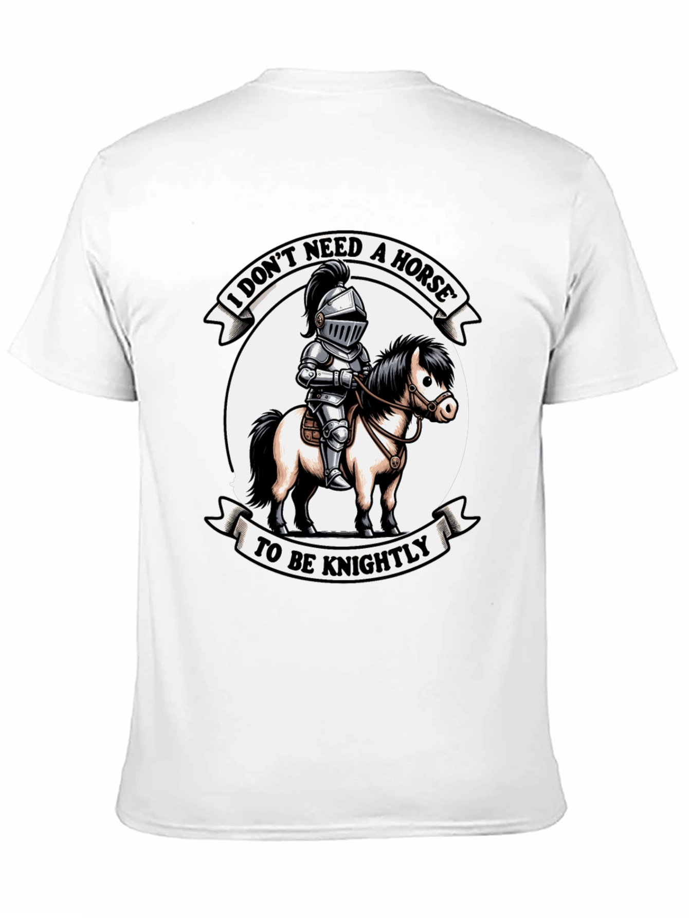 Black Knightly T-Shirt: No Horse Needed! view 11
