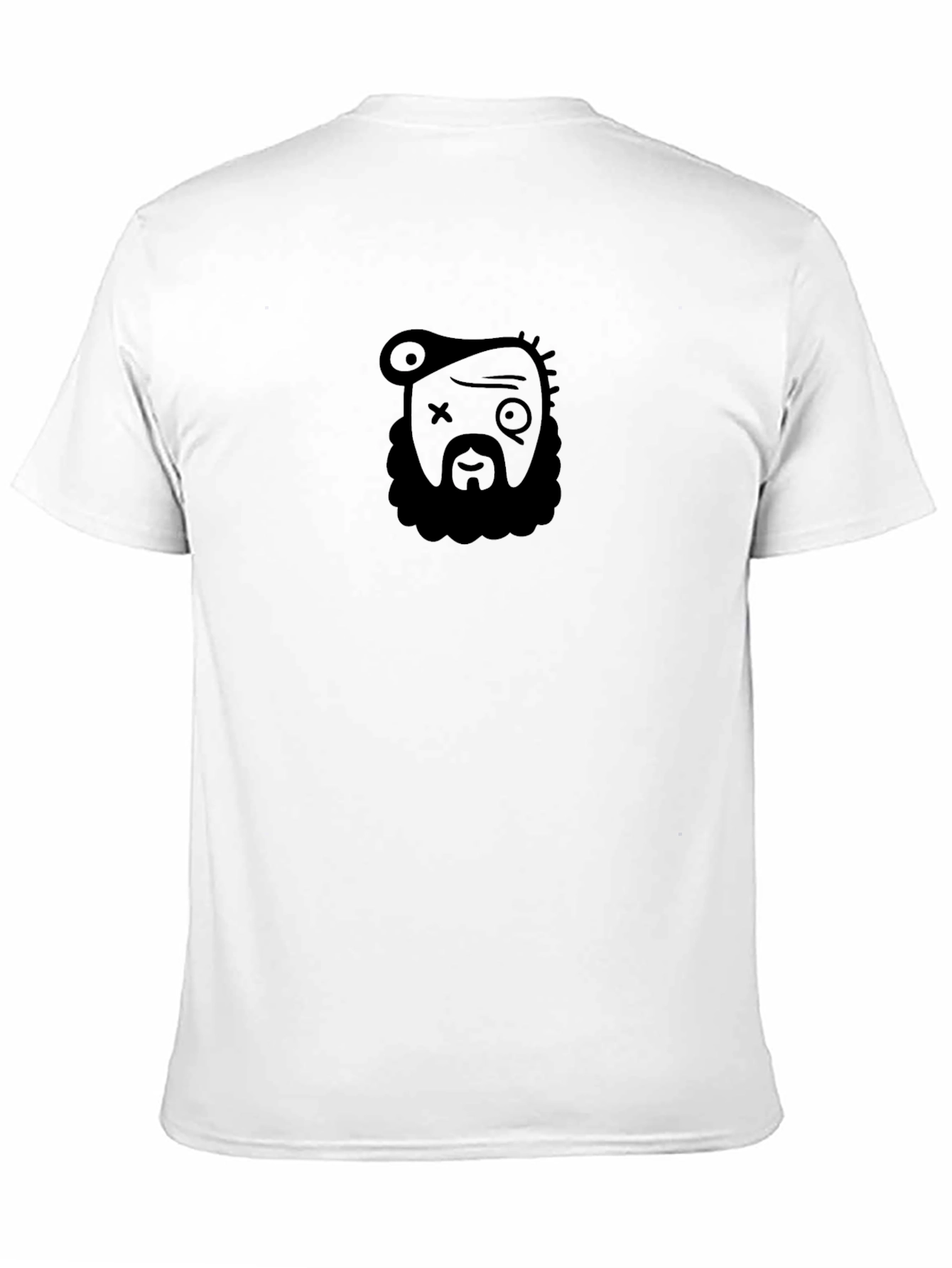 Black Graphic Print Crew Neck T-Shirt - Black view 11