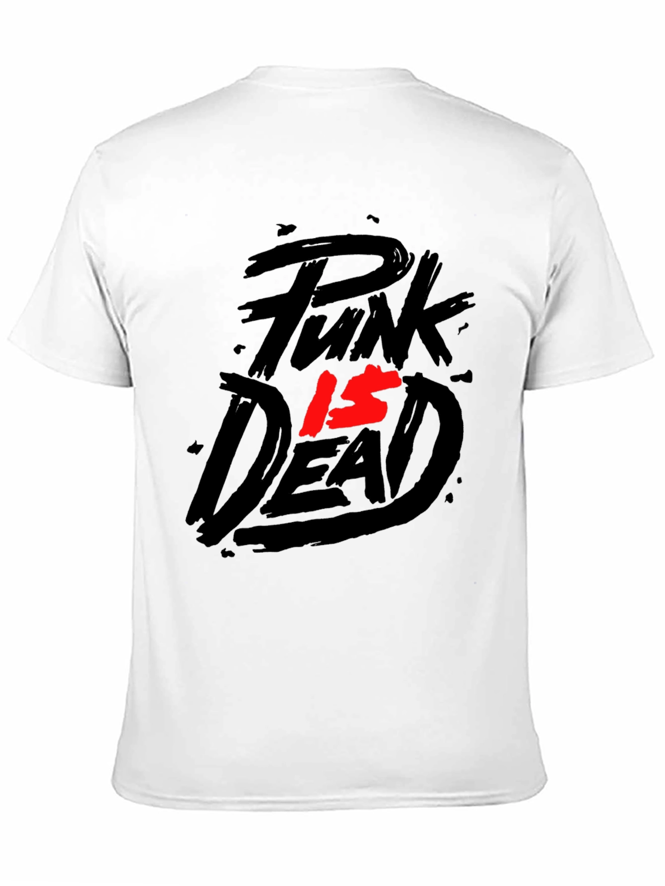 Black Punk Is Dead Graphic Tee - Black T-Shirt view 11