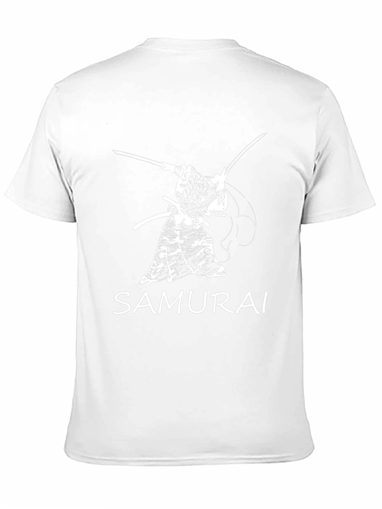Black Samurai Graphic Tee - Bold Black T-Shirt view 11