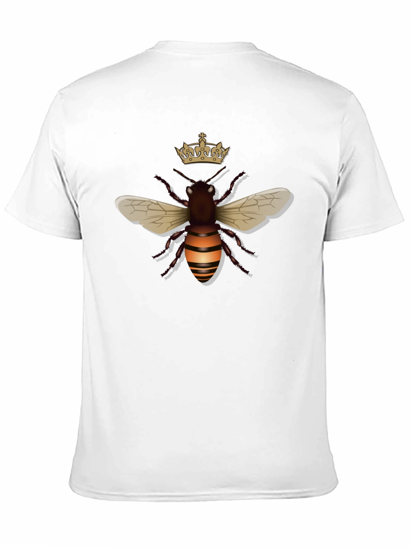 Black Crowned Bee Graphic Tee - Stylish Black T-Shirt view 11