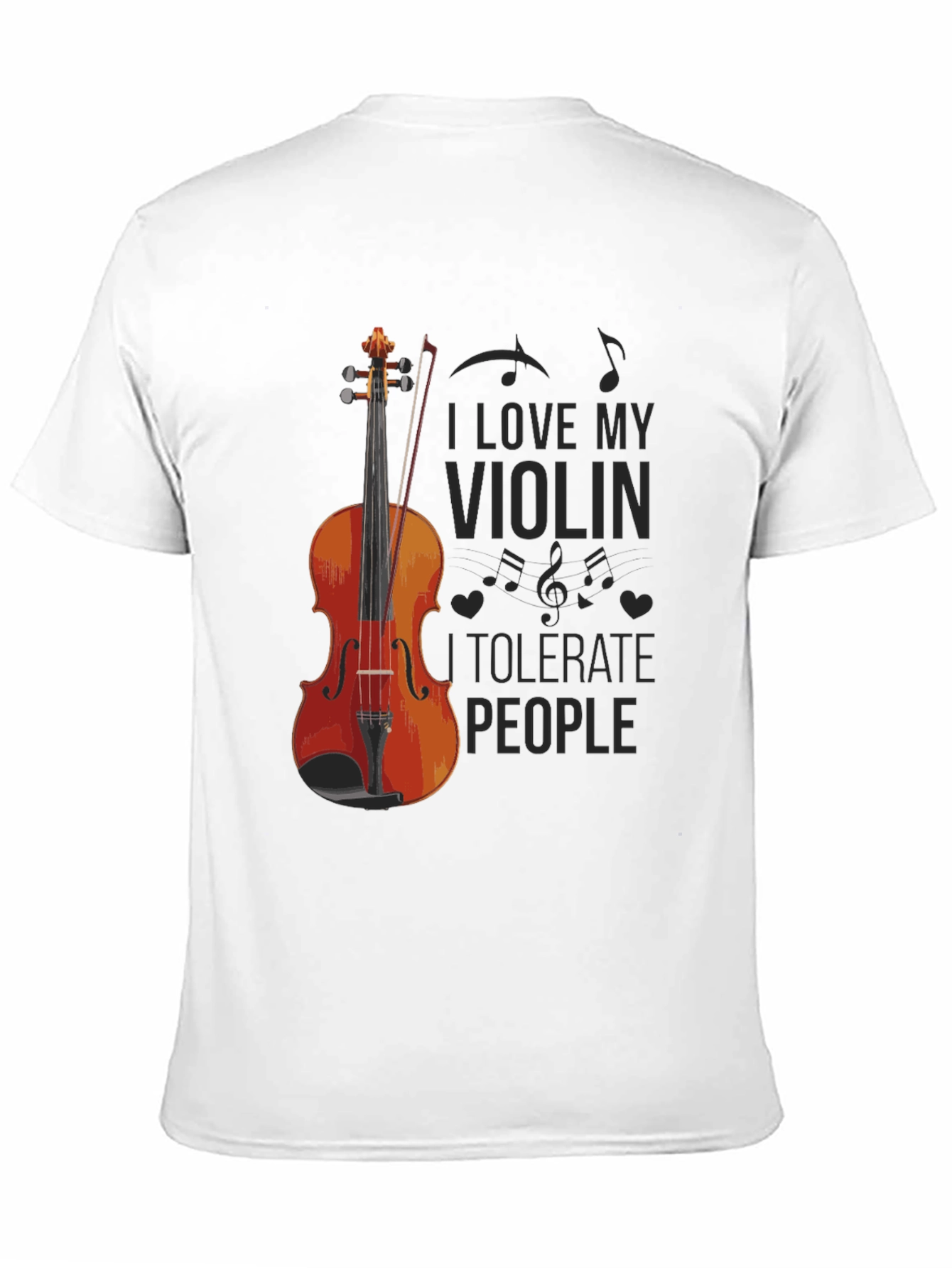Black I Love My Violin T-Shirt view 11