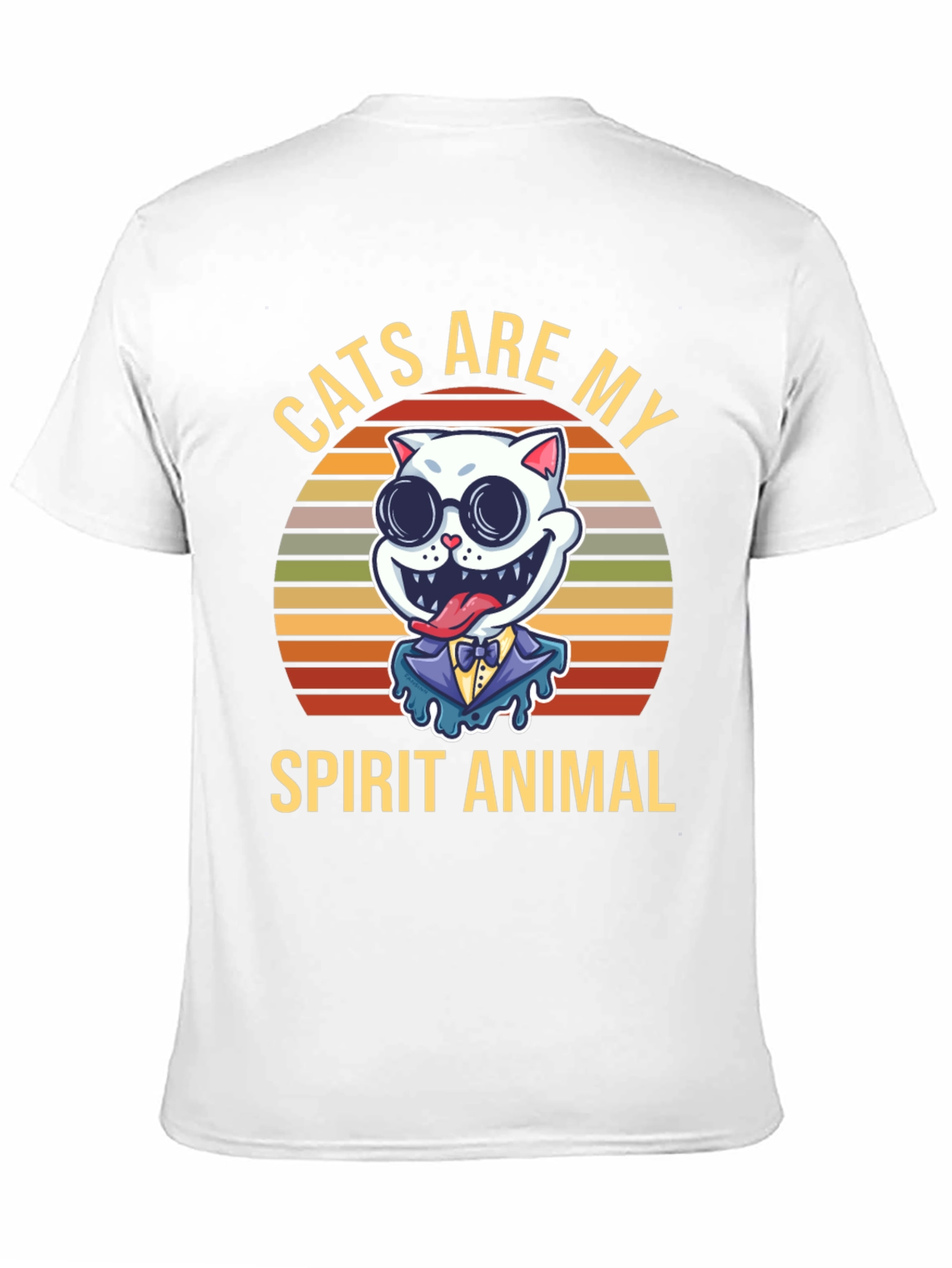 Black Cats Are My Spirit Animal Graphic T-Shirt view 11