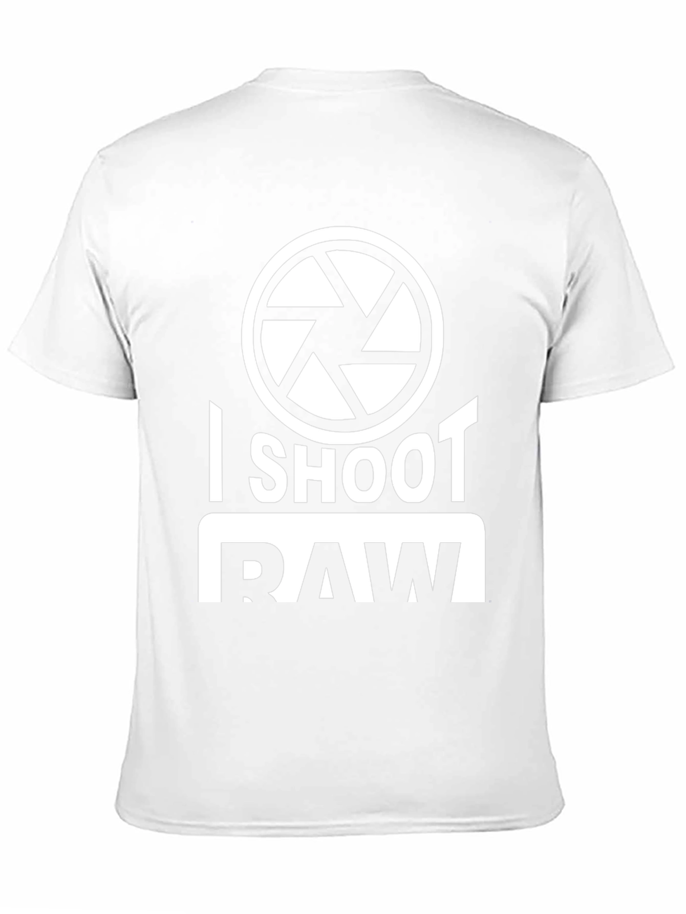 Black I Shoot RAW Black Graphic T-Shirt view 11