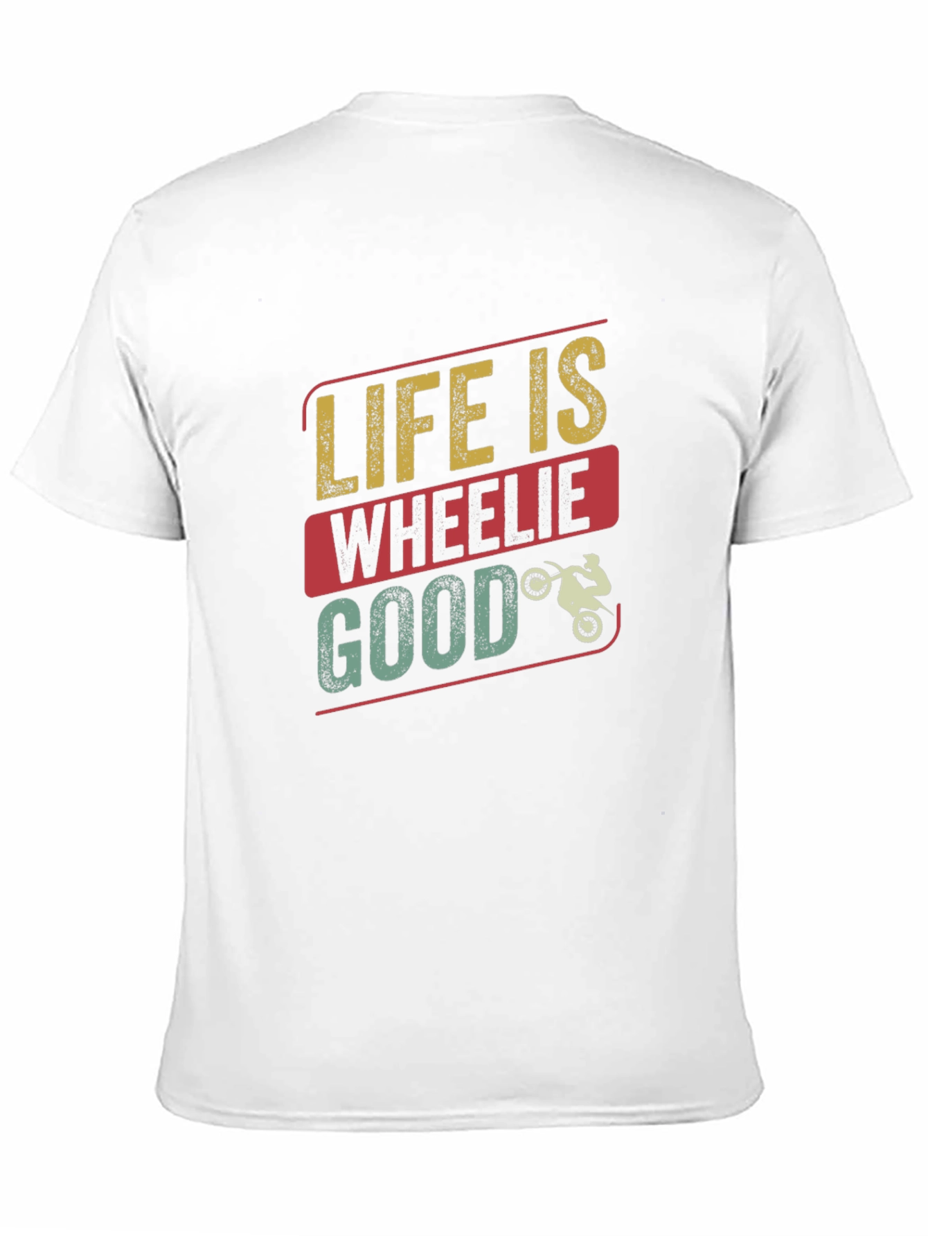 Black Life is Wheelie Good T-Shirt - Black Crew Neck Tee view 11