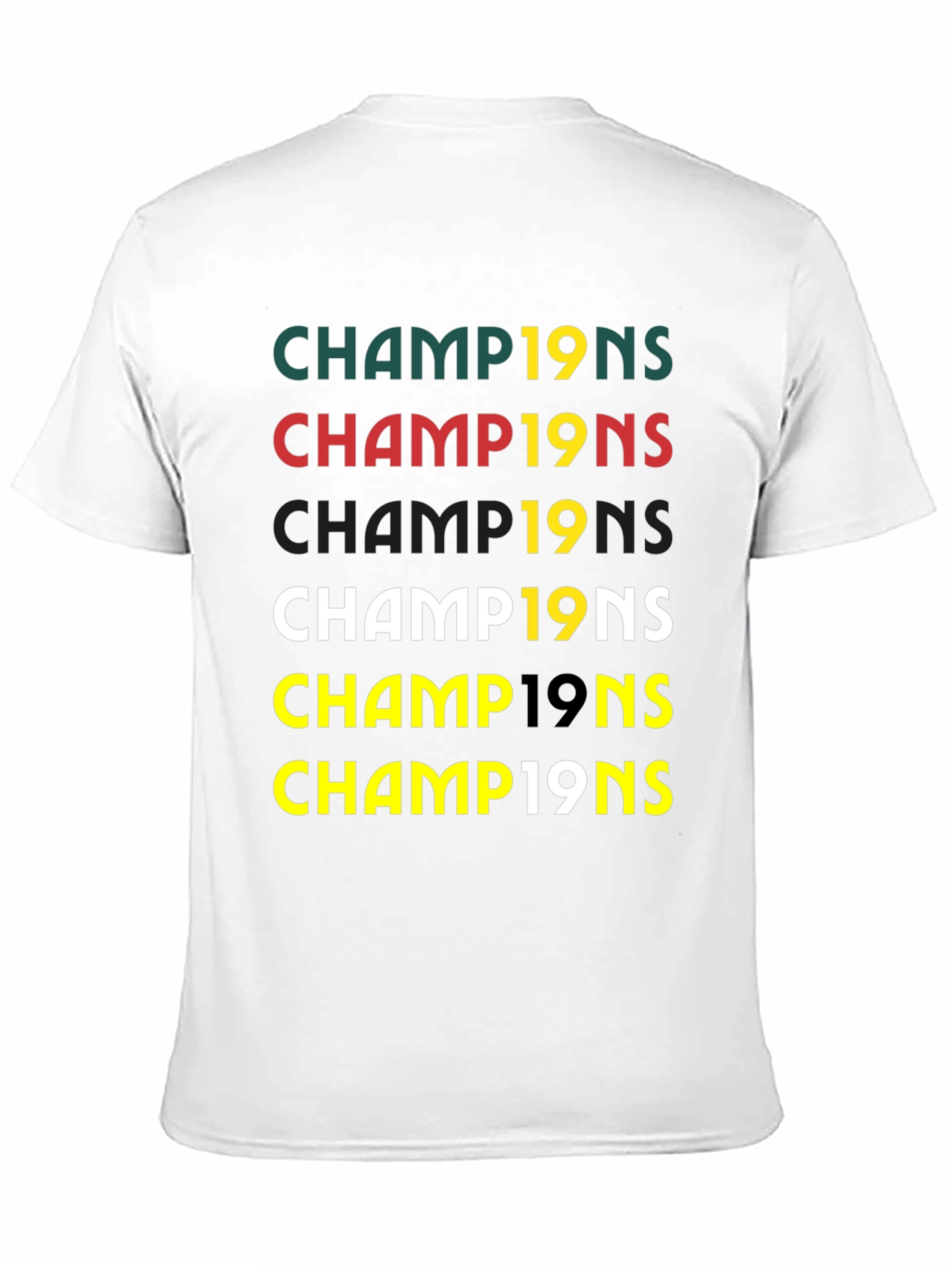 Black Champions 19's T-Shirt view 11
