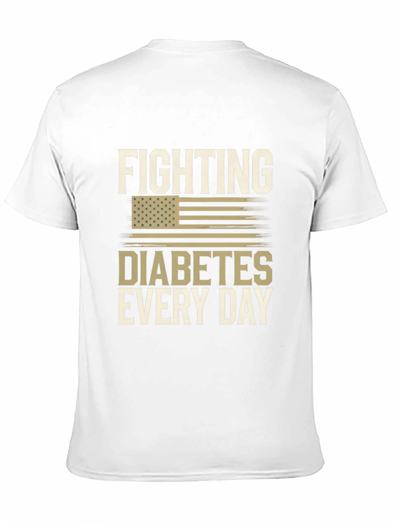 Black Fighting Diabetes T-Shirt view 11