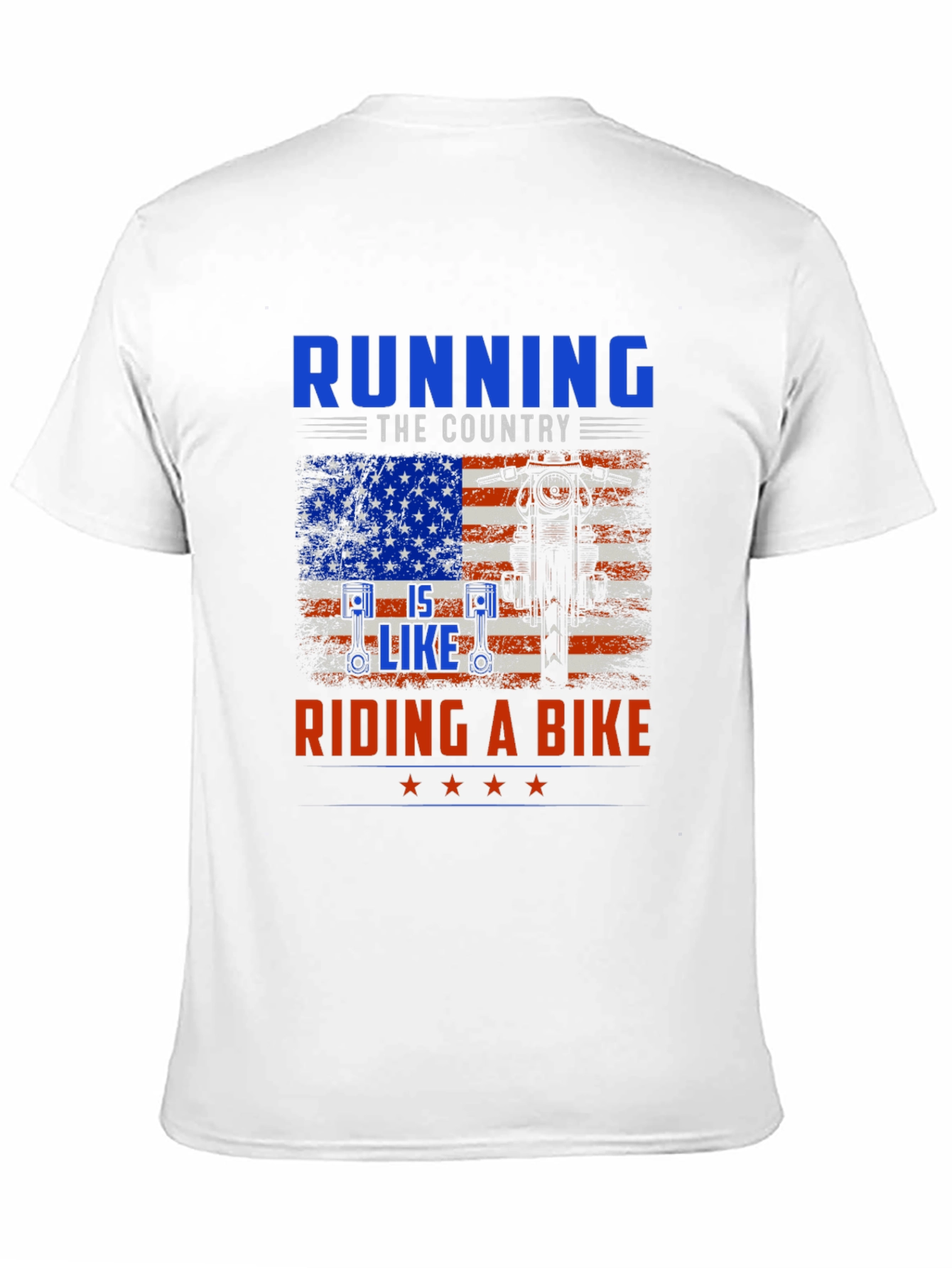 Black Running the Country is Like Riding a Bike Graphic Tee view 11