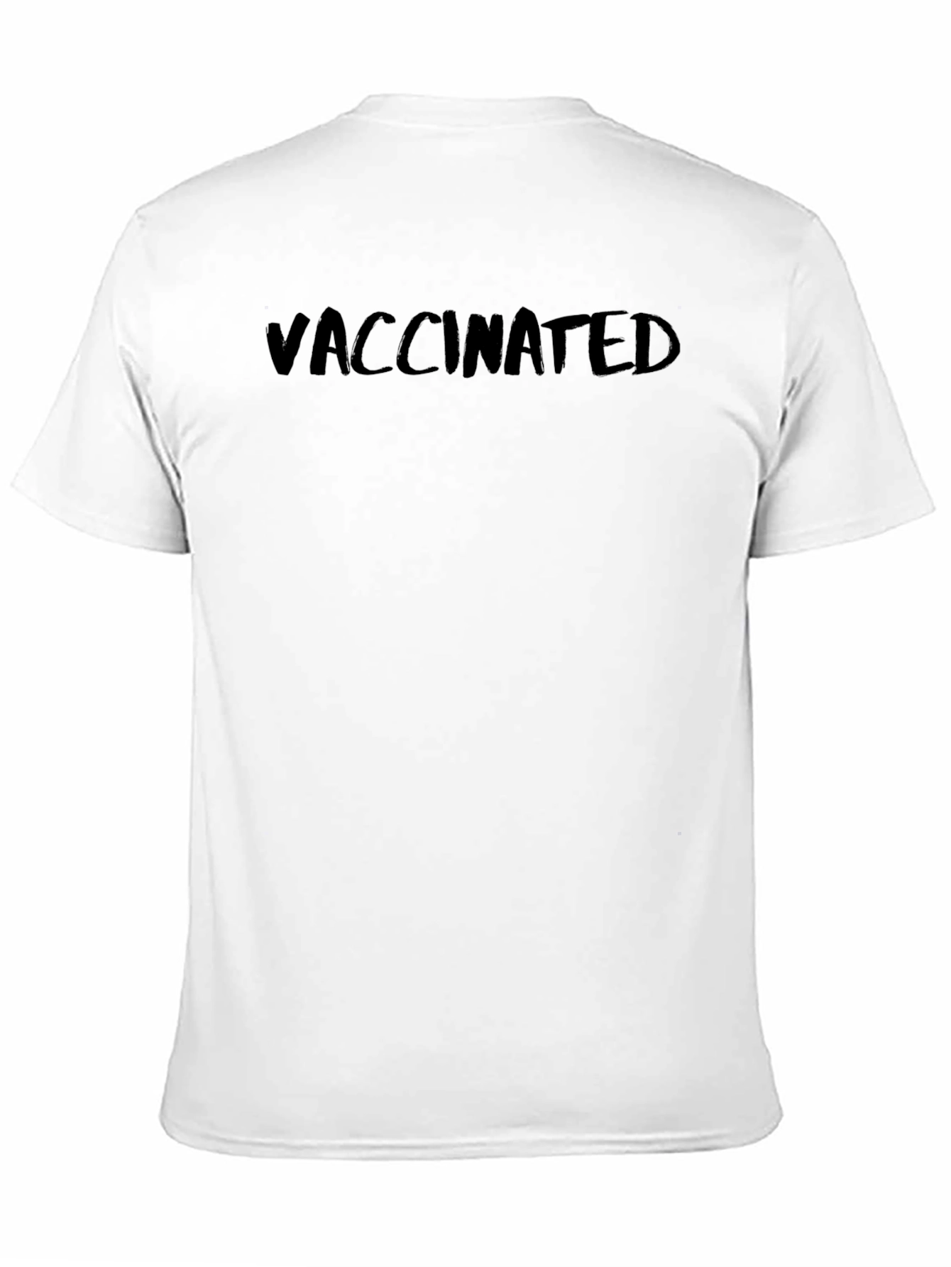 Black Vaccinated Statement T-Shirt view 11