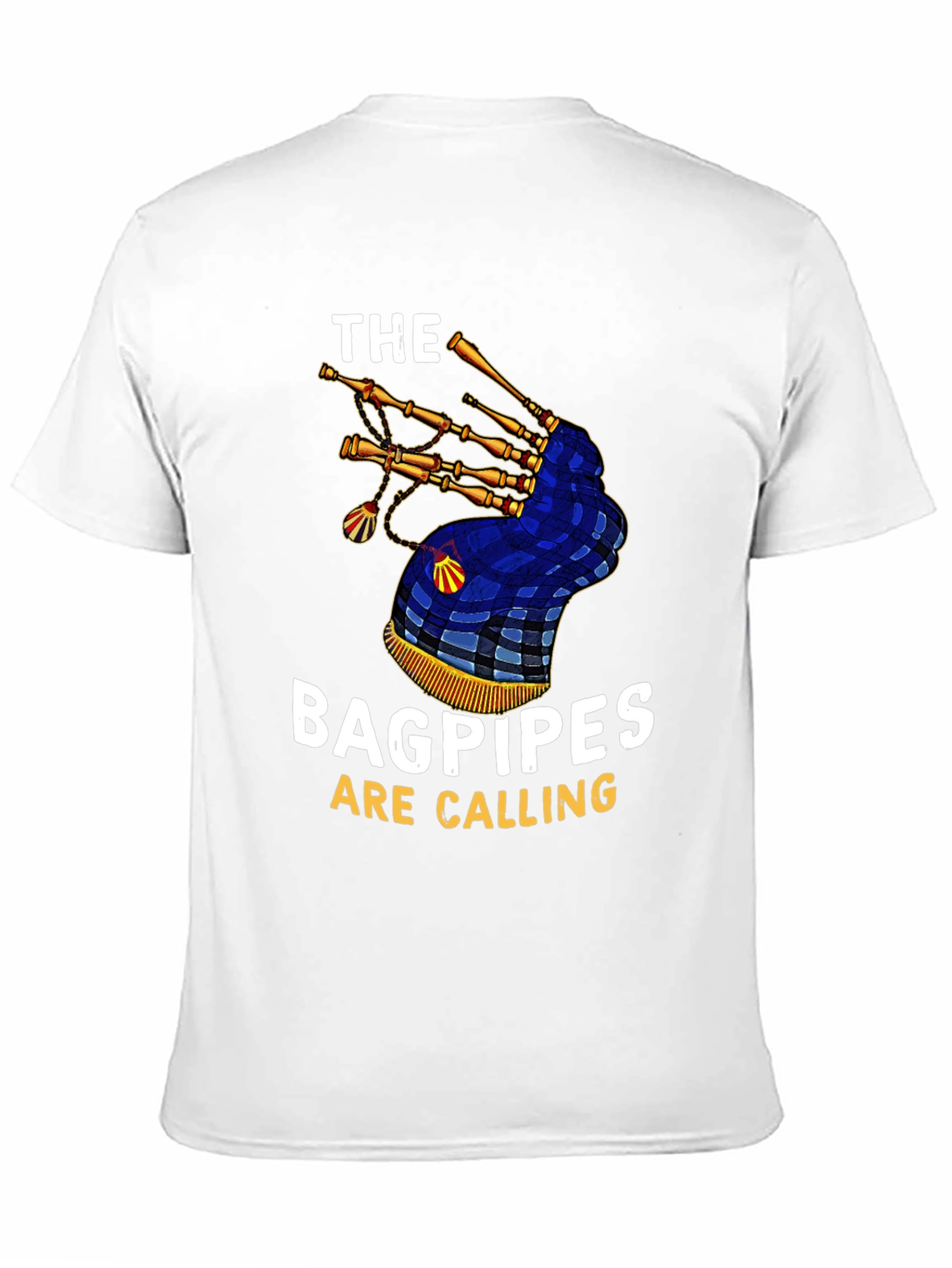 Black Bagpipes Are Calling Graphic T-Shirt view 11