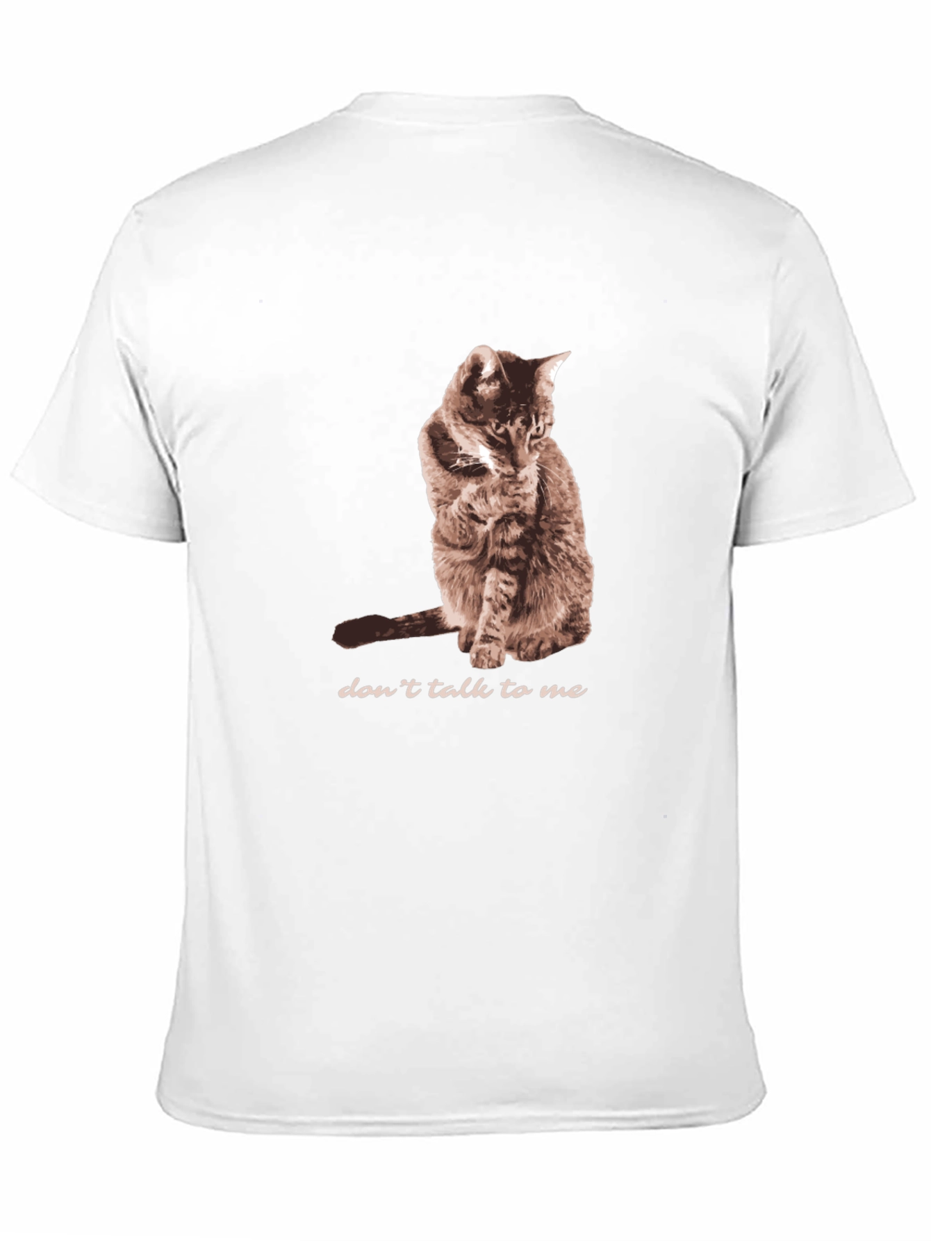 Black Don't Talk To Me Cat T-Shirt view 11