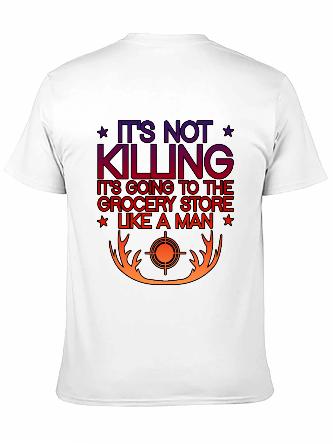 Black It's Not Killing T-Shirt, Grocery Store Humor Tee view 11