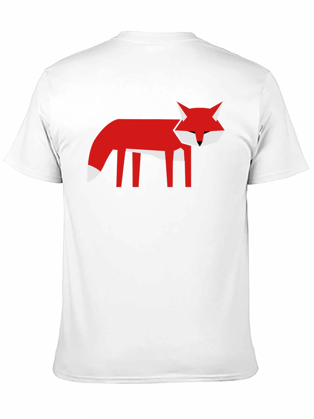 Black Geometric Fox Graphic Tee - Black T-Shirt view 11