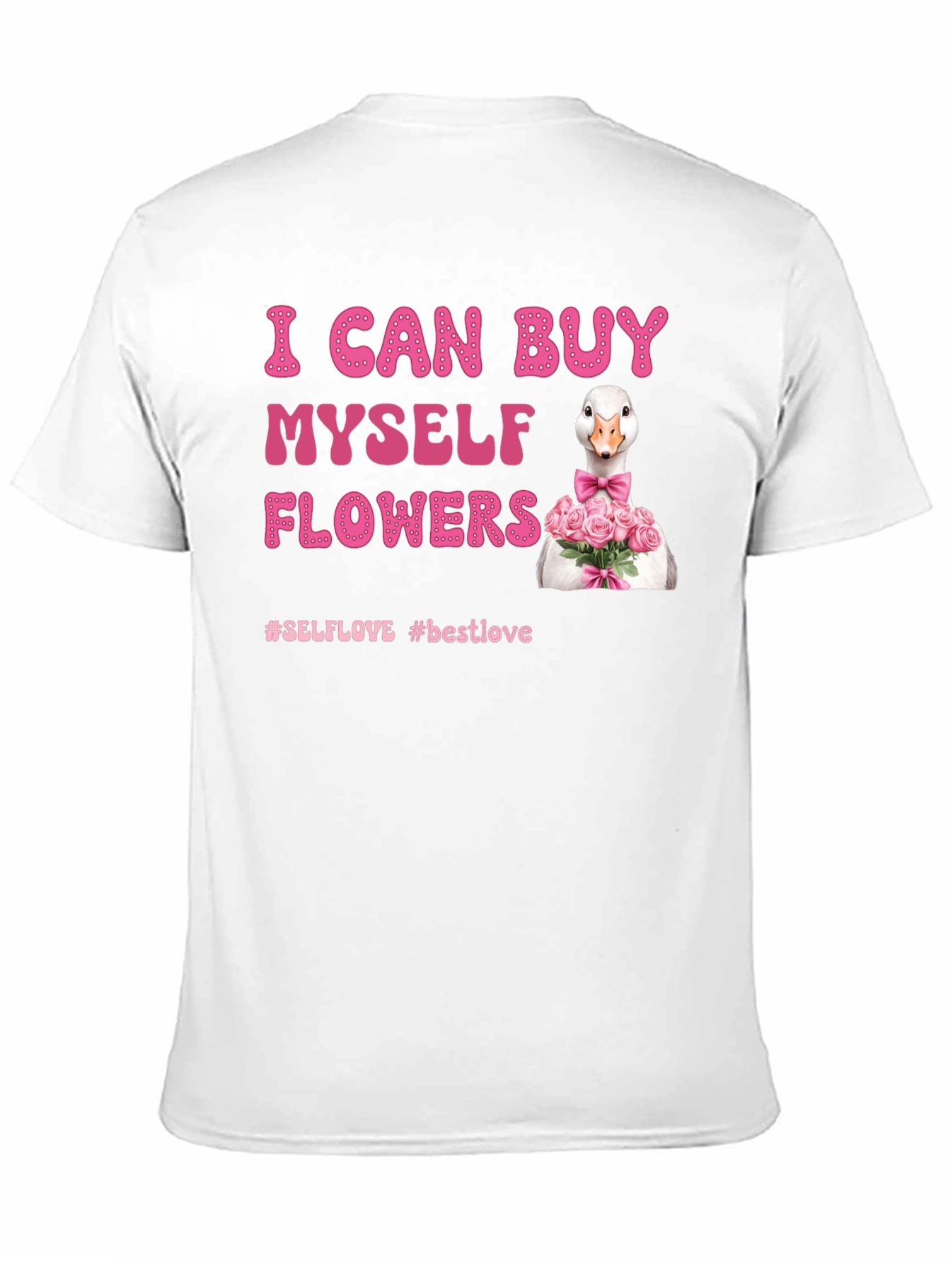 Black I Can Buy Myself Flowers Goose T-Shirt view 11