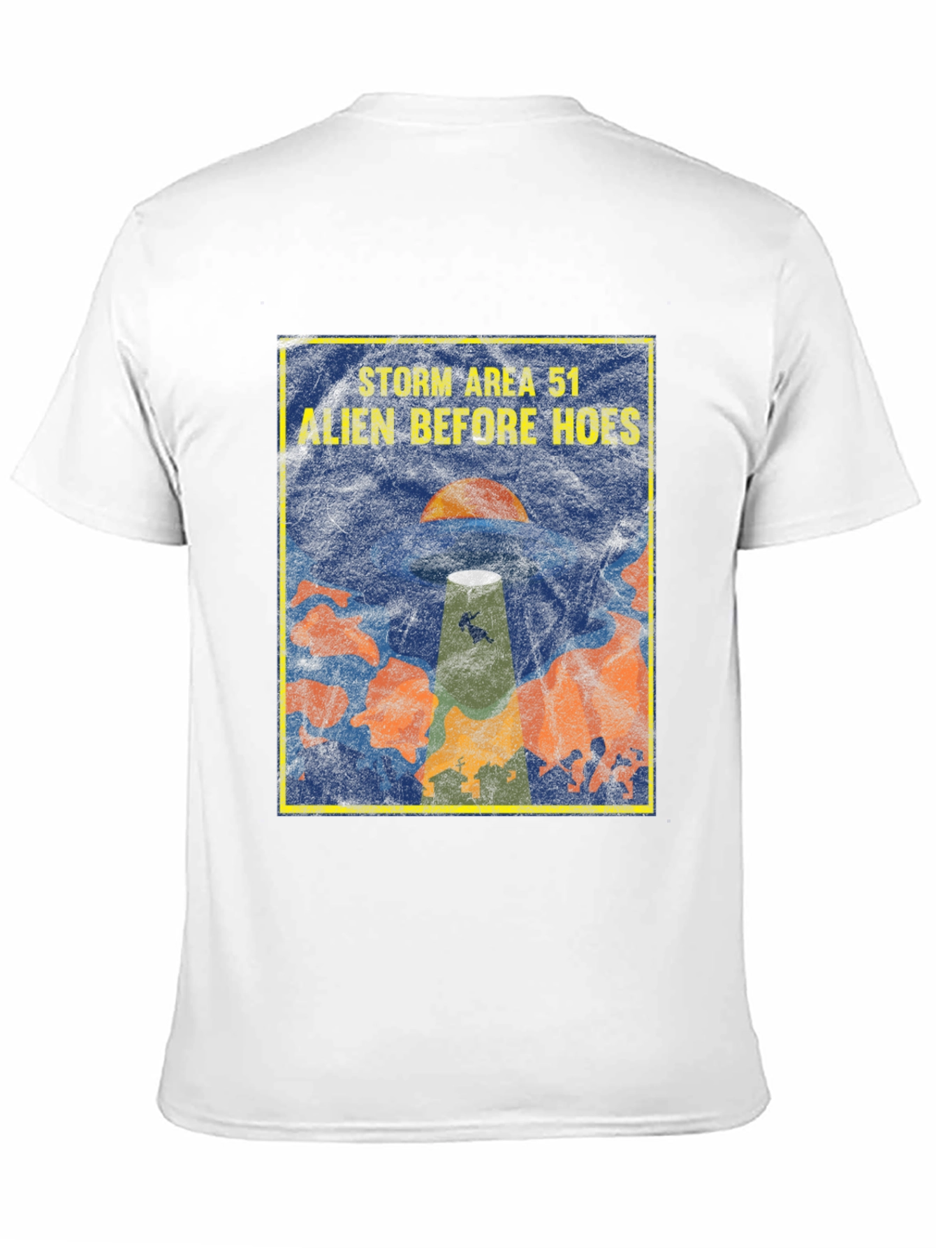 Black Storm Area 51 Alien Before Hoes Graphic T-Shirt view 11