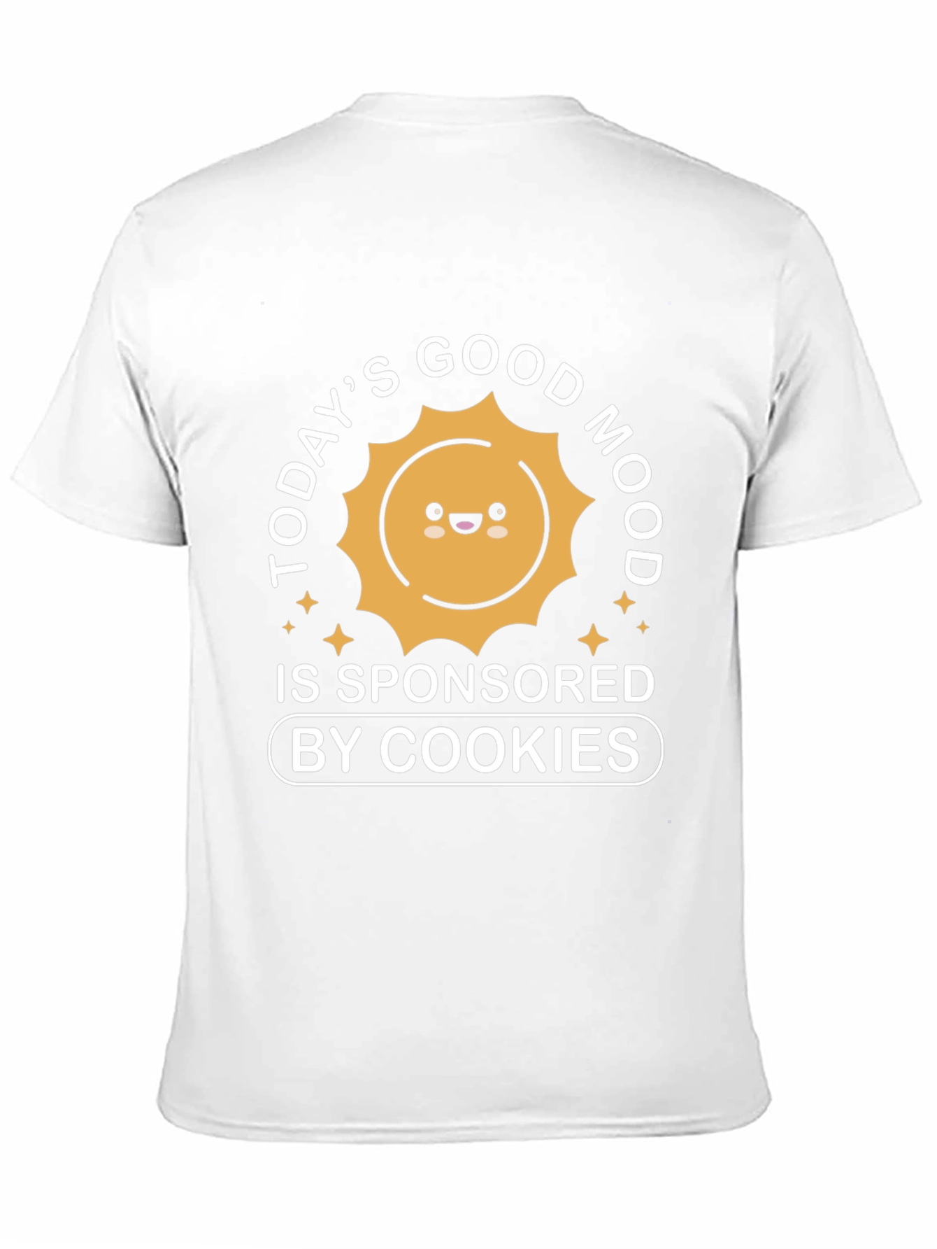 Black Today's Good Mood Sponsored by Cookies Black T-Shirt view 11