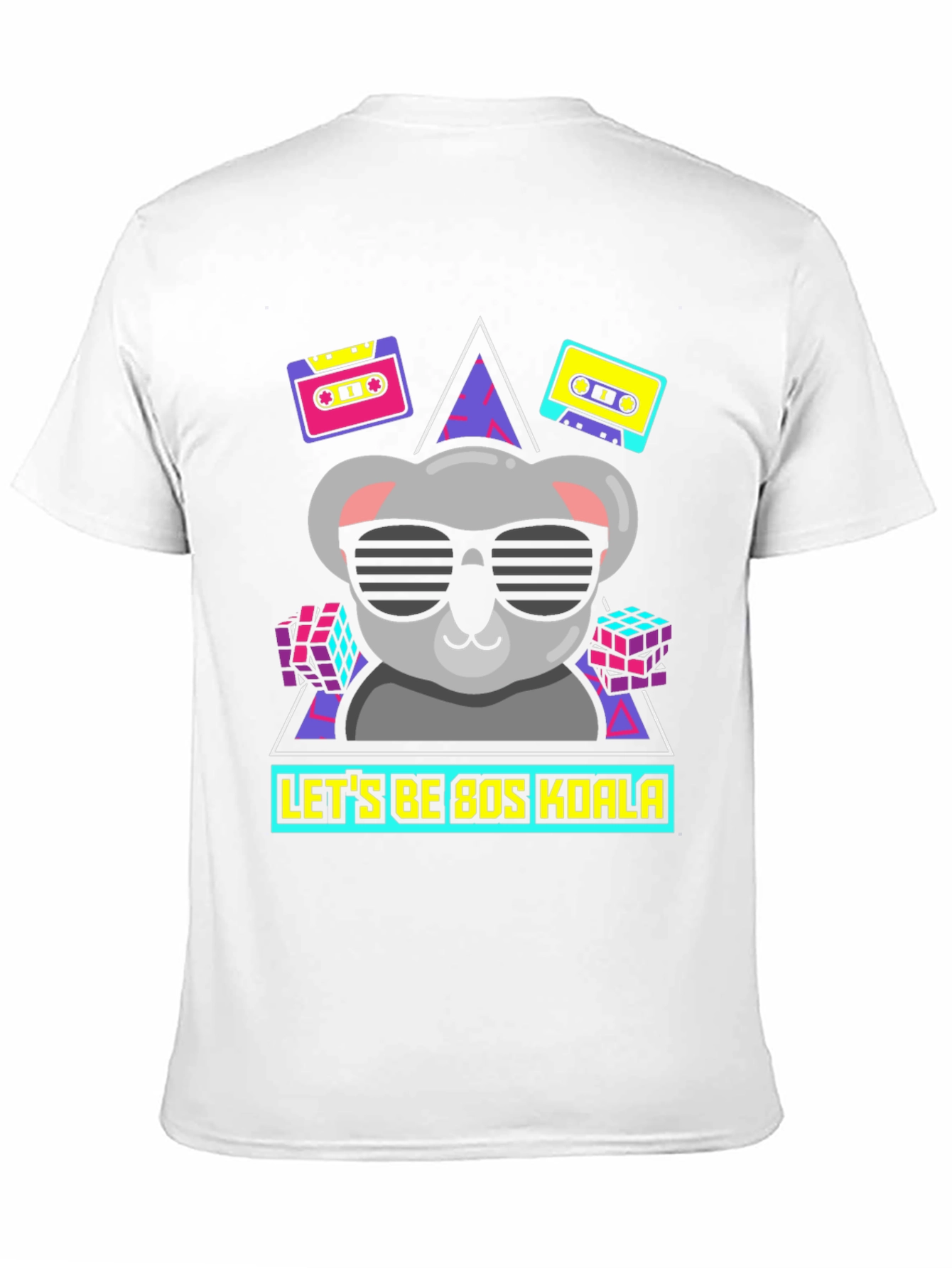 Black Retro 80s Koala T-Shirt view 11