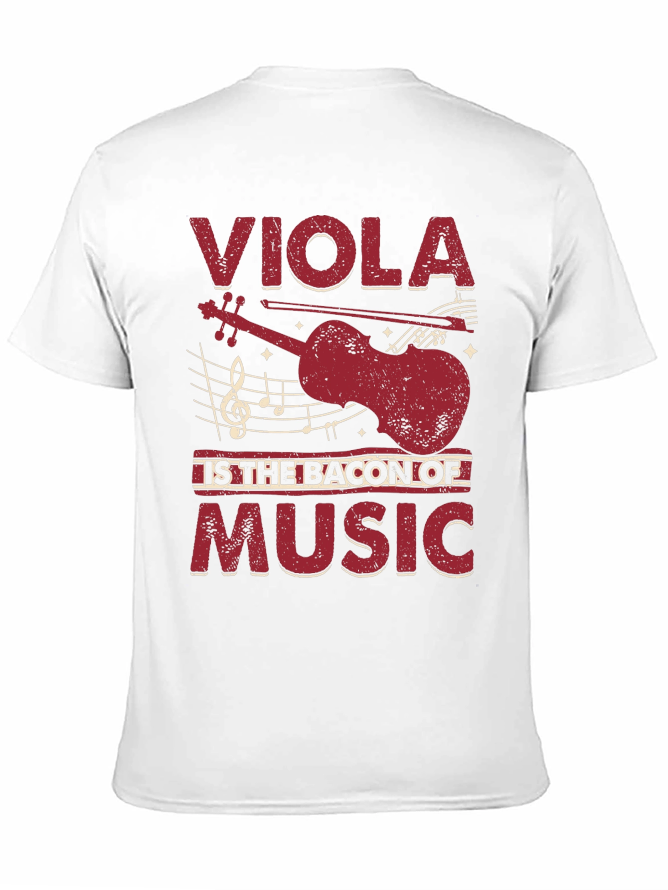 Black Viola is the Bacon of Music Funny Musician T-Shirt view 11