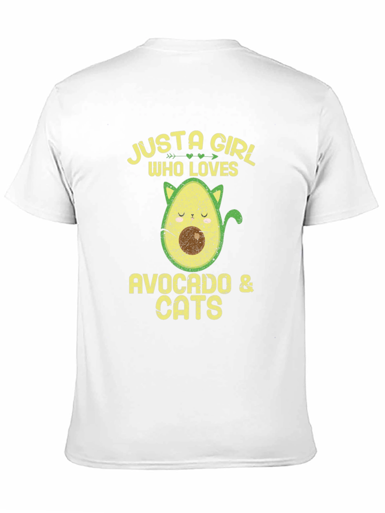 Black Avocado & Cats Graphic T-Shirt view 11