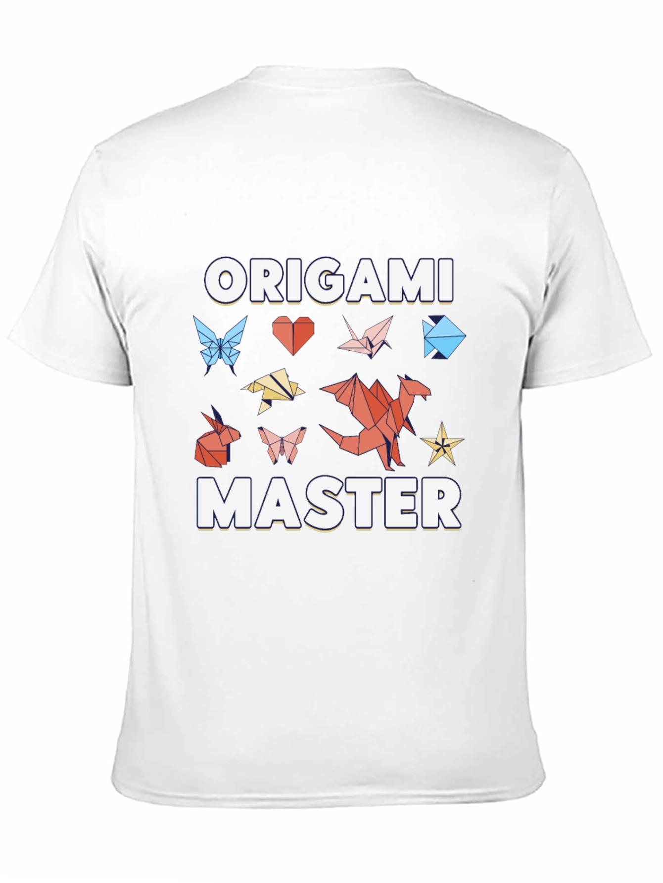 Black Origami Master T-Shirt - Unique Graphic Tee view 11